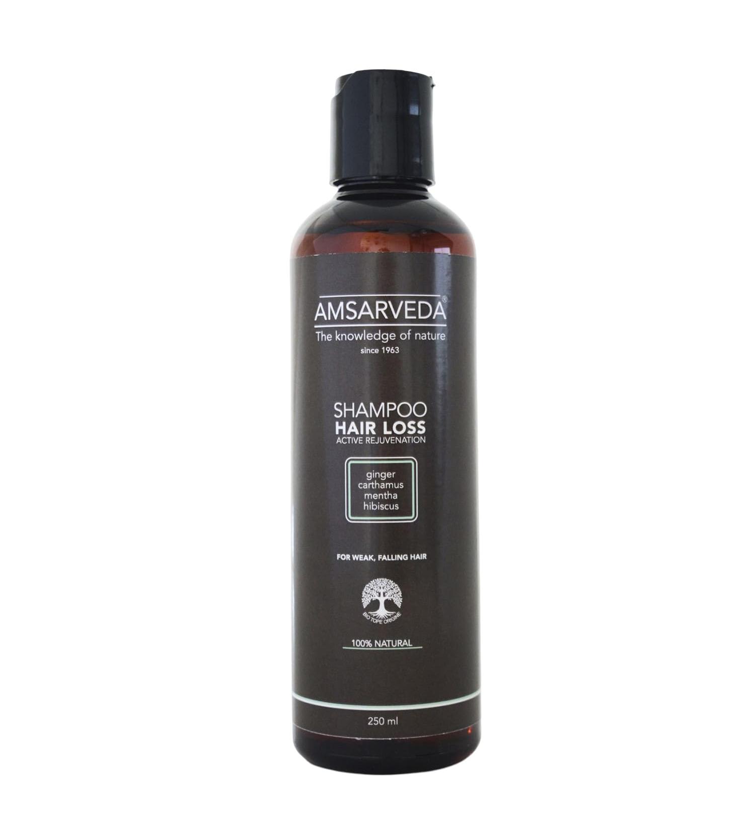 Amsarveda Hair Loss Active Rejuvenation Shampoo 100% naturel ayurv dique nettoyage en profondeur nourrissant sans parab nes ni sulfates 250 ml - Buy Online on GoSupps.com