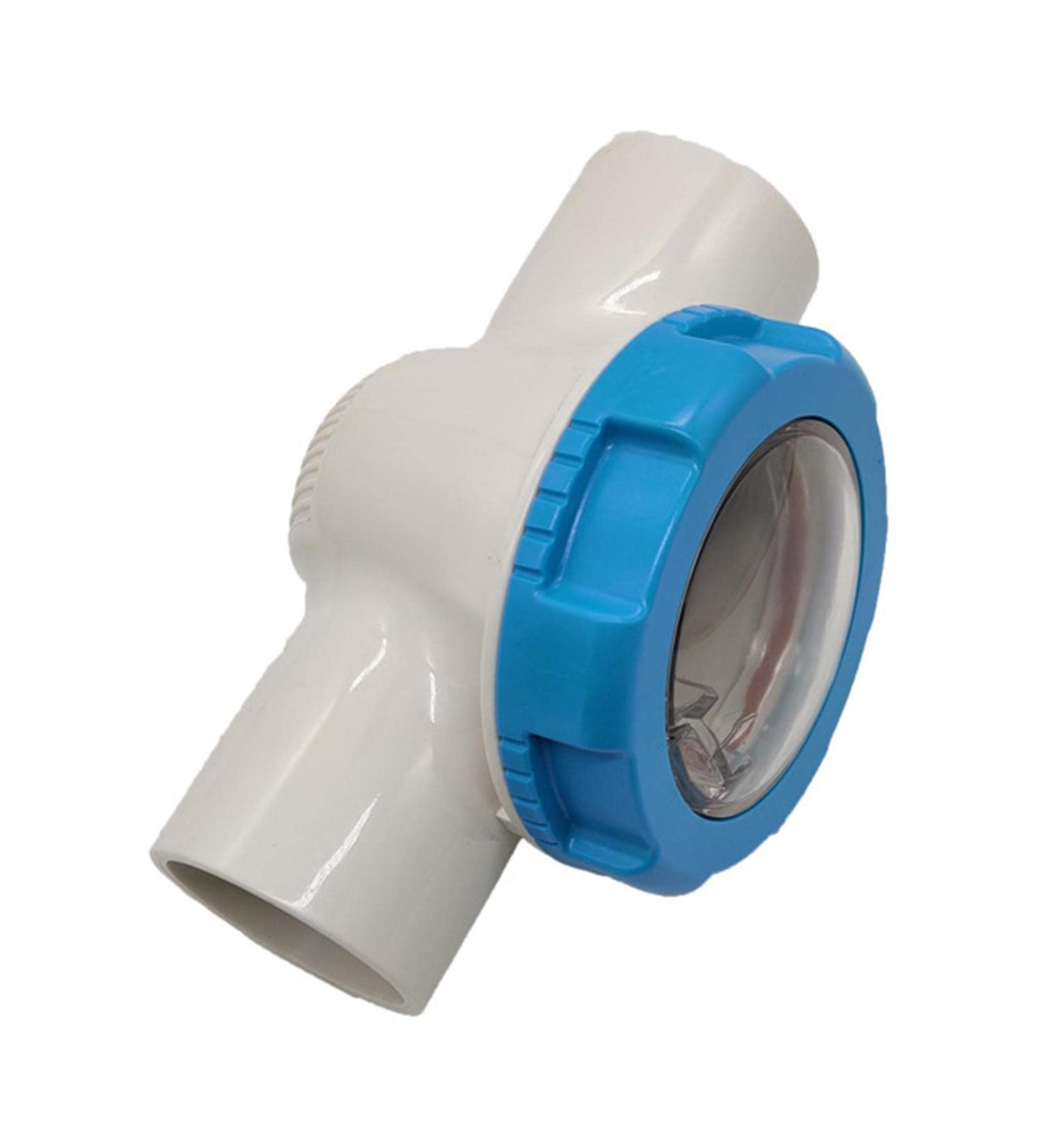 Check Valve for Pool 2 Inch - ABS PVC Pool Check Valve Visual - Water Hose Backflow Preventer with Transparent Pipe for Swimming Pool Filter - Buy Online on GoSupps.com