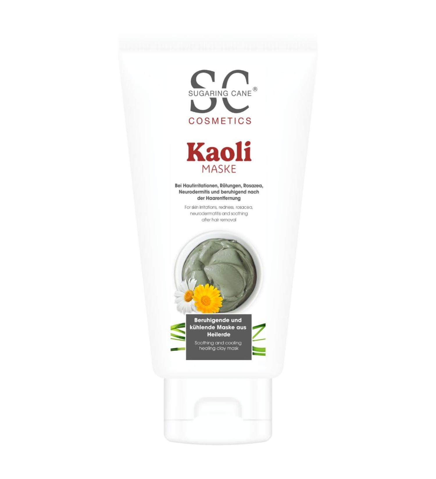  Sugaring Cane Kaoli Soothing Face Mask 150 ml | With Kaolin Chamomile and Calendula | Cleanses and Absorbs Oil | Facial Skin Cleansing | Made in Germany - Buy Online on GoSupps.com