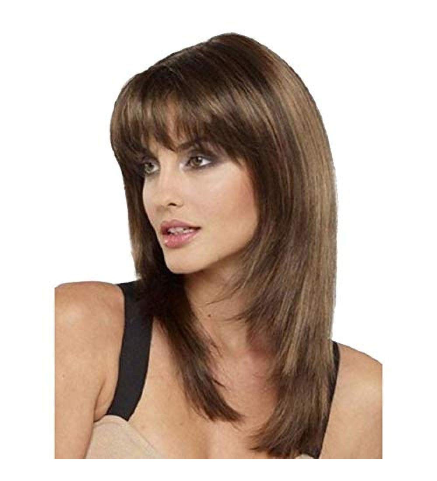 Medium Curly Wig 50cm in Brown - Daily Use BGHJUE Wig for Effortless Style | International Shipping Available - Buy Online on GoSupps.com
