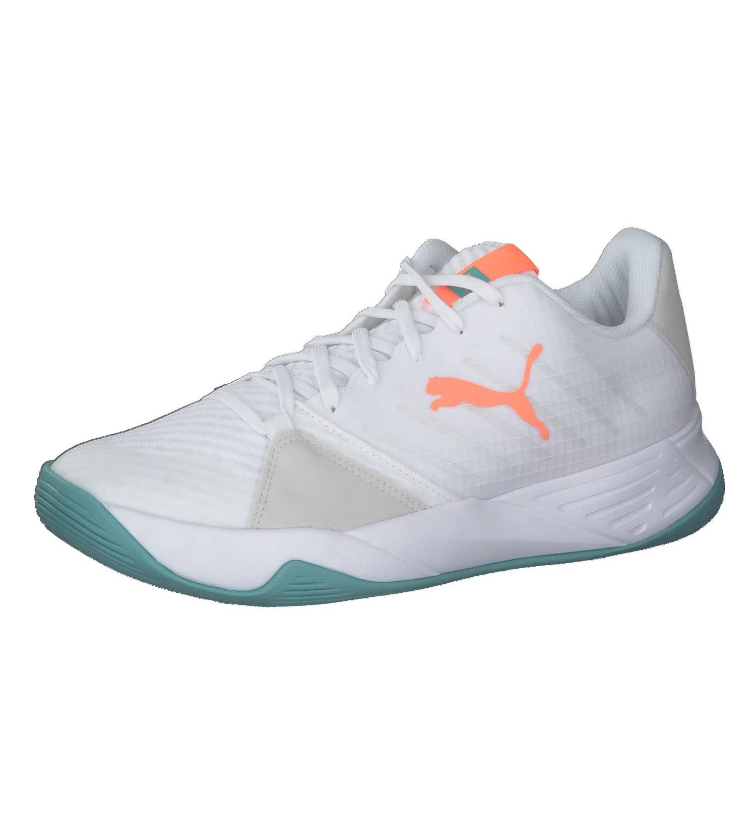 PUMA Unisex Accelerate Pro W+ Indoor Trainers - 41 EU - Puma White Neon Citrus Nimbus Cloud Porcelain | International Shipping Available - Buy Online on GoSupps.com