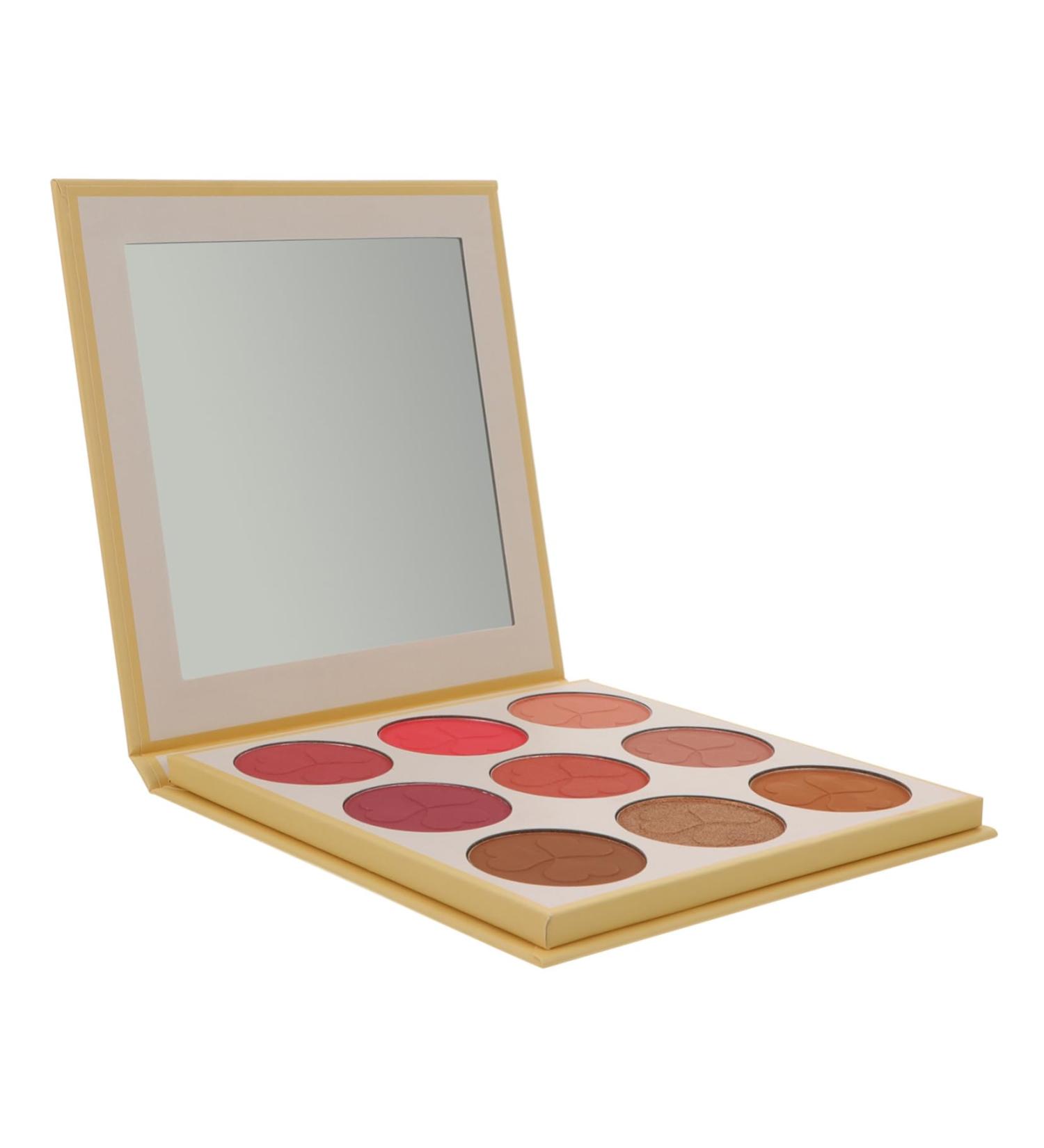 Healeved 2 Pcs 9 Loose Powder Makeup Palette Cosmetic Powder Facial Beauty Tool Cosmetics Powder Blush Pallet 1 g (Pack of 1) Assorted Colorx2pcs - Buy Online on GoSupps.com