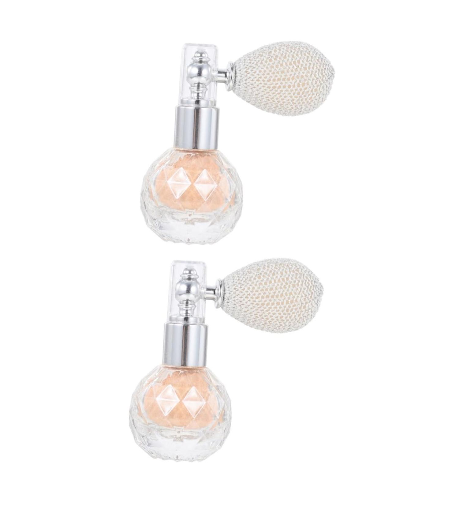 DOITOOL Body Shimmer Spray 2 Pcs Body Air Bag Powder Highlighter Hair Powder Spray Powder Glitter Bottle Bride Pump Type Glass Light Goldx2pcs 7x5.5cmx2pcs - Buy Online on GoSupps.com