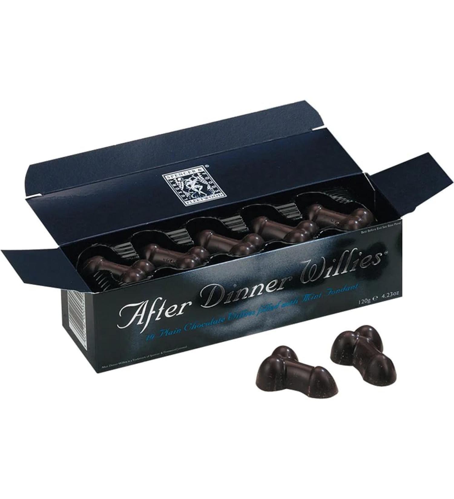 Spencer & Fleetwood Chocolat ''after Dinner Willies'' en Forme de P nis Fourr s la Menthe 90 g