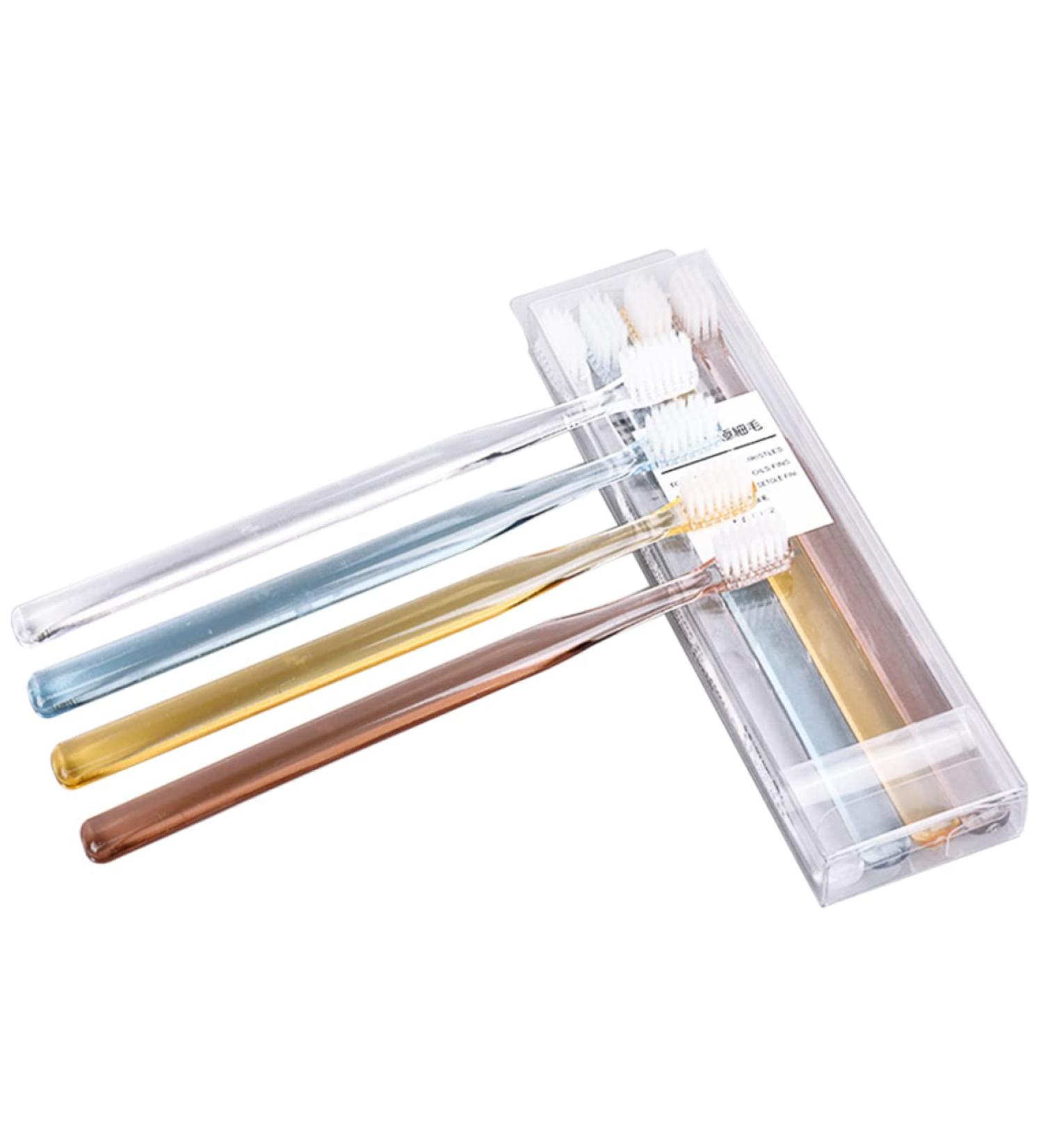 Buy HOMSFOU 8pcs Small Head Travel Toothbrush Set - Perfect for International Shipping - Buy Online on GoSupps.com