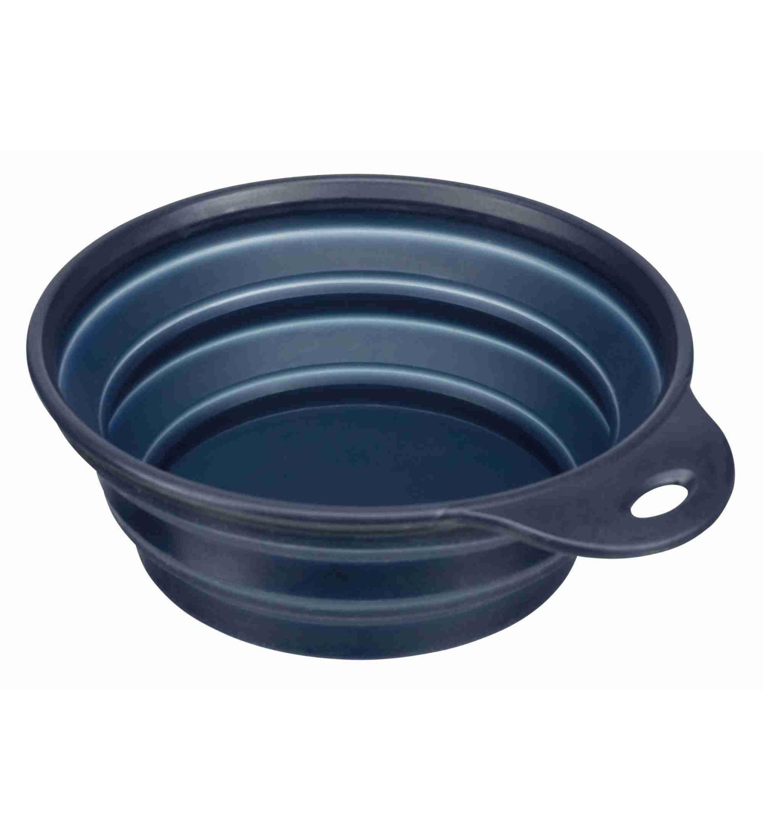 Trixie 25018 travel bowl silicone fixed rim 1 l/ 18 cm silicone bowl 1 liter
