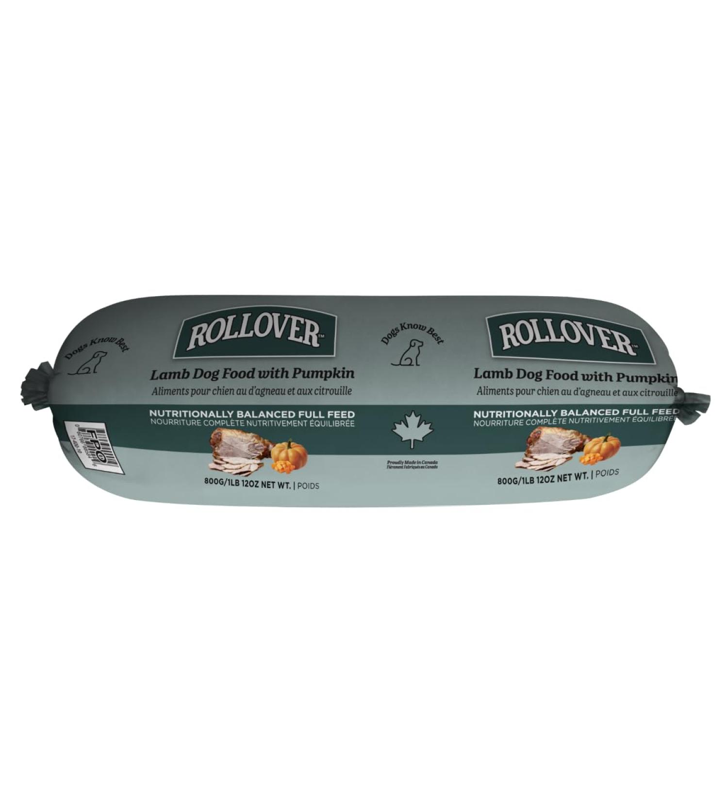 Rollover Lamb Dog Food with Pumpkin - 800g - Buy Online on GoSupps.com