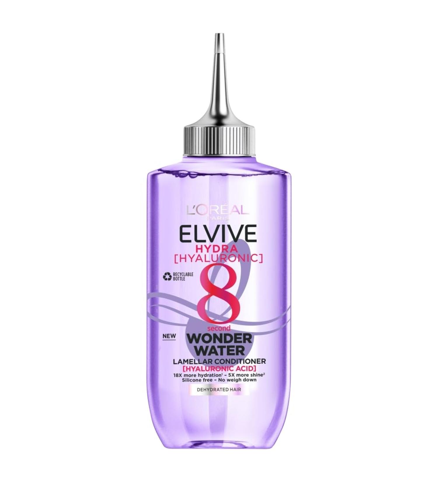 L'Oreal Paris Wonder Water 8-Second Hair Treatment 200ml - Colour Protect & Repair with Lamellar Technology - Hydra Hyaluronic Formula - Buy Online on GoSupps.com
