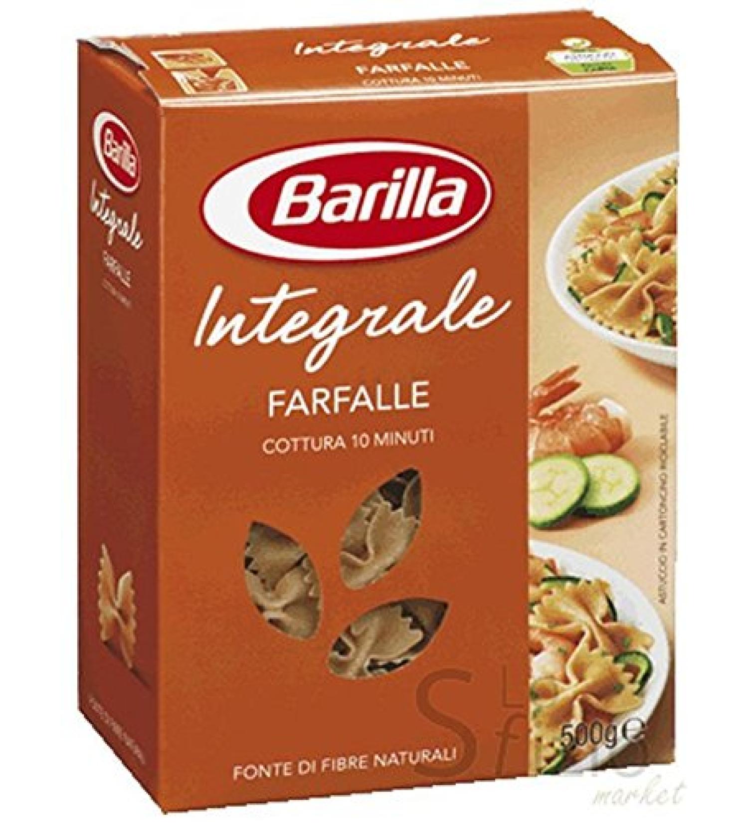Barilla 5x Barilla Pasta Farfalle Integrali Whole Grain Italian Pasta 500g