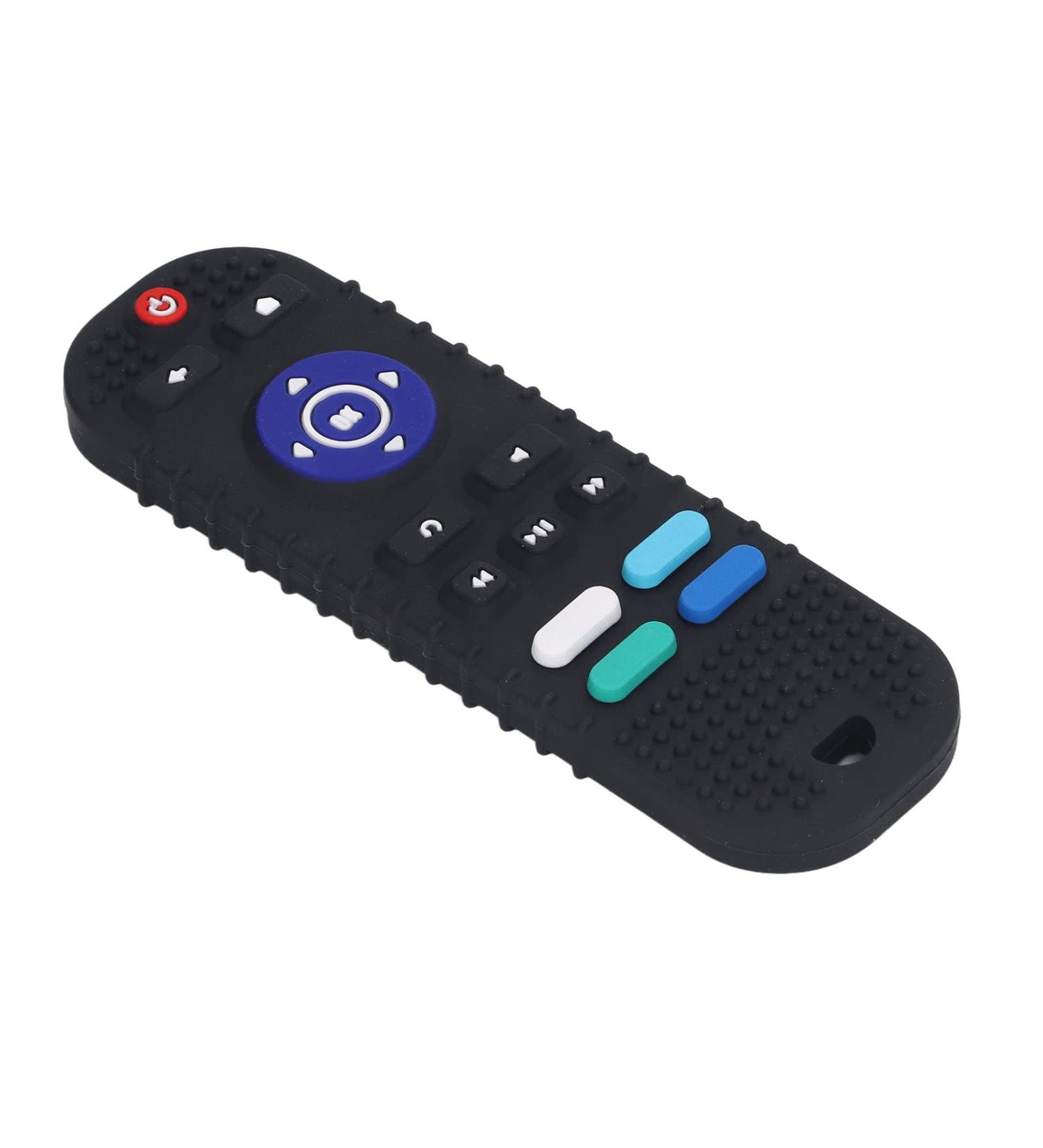 Elprico Silicone Baby Teething Remote Control Toy (0-12 Months) - BPA Free Calming Baby Bite Rings - Perfect Teething Relief for Infants (Black) - Buy Online on GoSupps.com