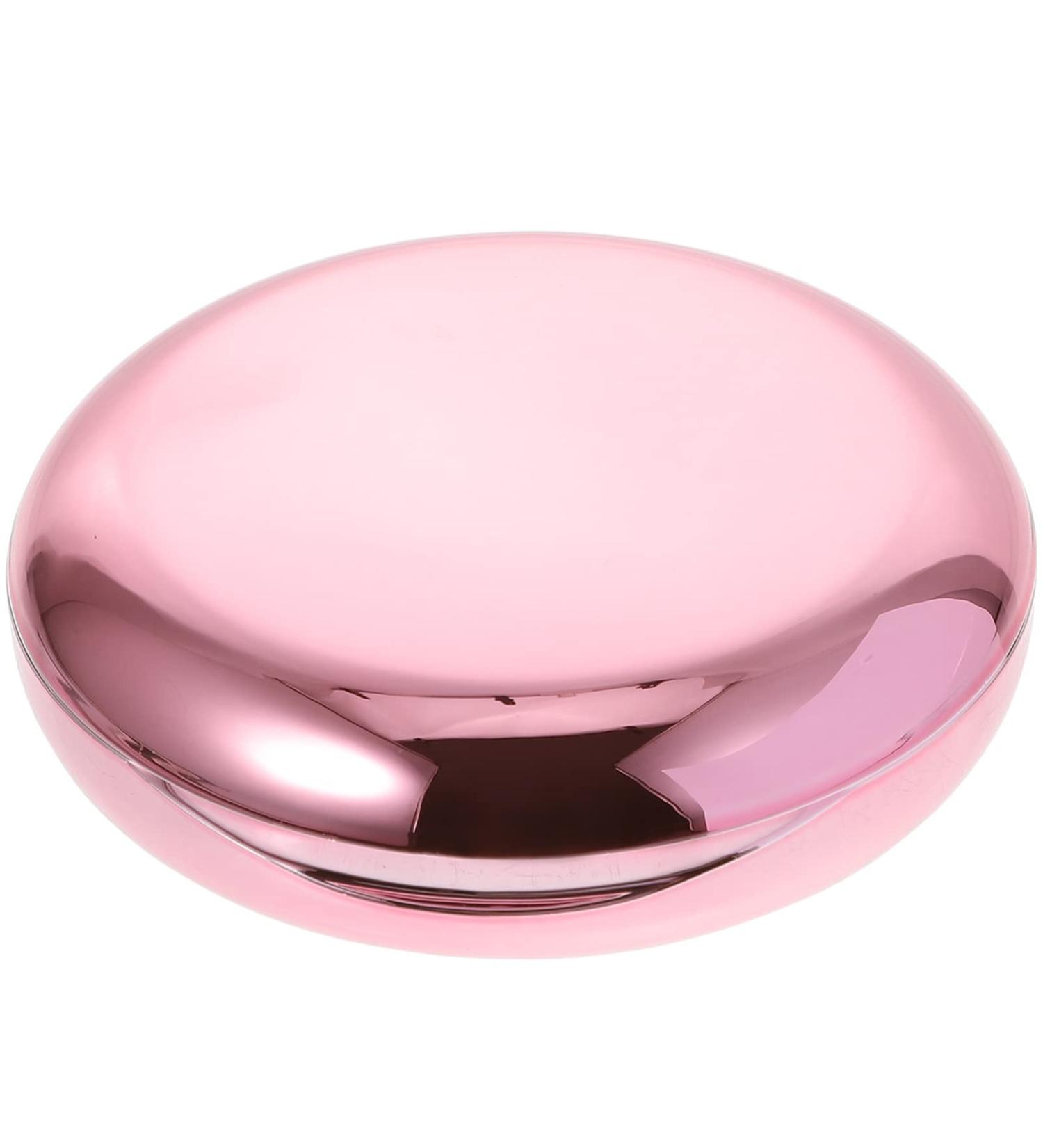 Healifty Portable Dental Retainer Box - Rose Gold | Braces & Invisible Denture Case with Mirror | Oral Care Box - 8.7X2.7CM - Buy Online on GoSupps.com