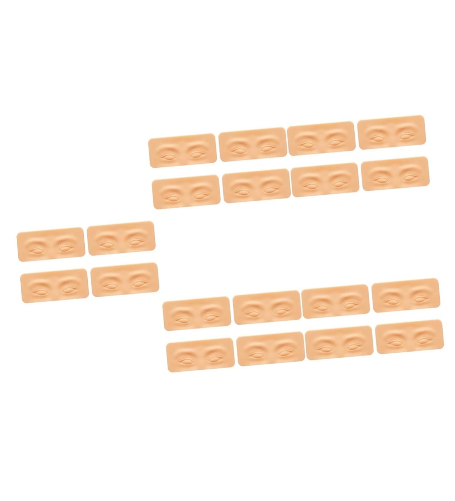 Mipcase 20 Pcs Eyebrow Practice Block Makeup Eyeshadow Fake Face Eye Makeup Board 3d Practice Tools Major 1 count (Pack of 1) As Shownx5pcs - Buy Online on GoSupps.com
