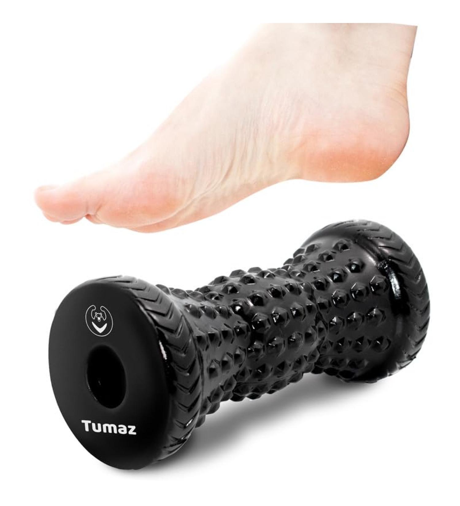 Tumaz Foot Massage Roller - Extended Version for Plantar Fasciitis Relief | Ergonomic Myofascial Pain Relief Roller - Buy Online on GoSupps.com