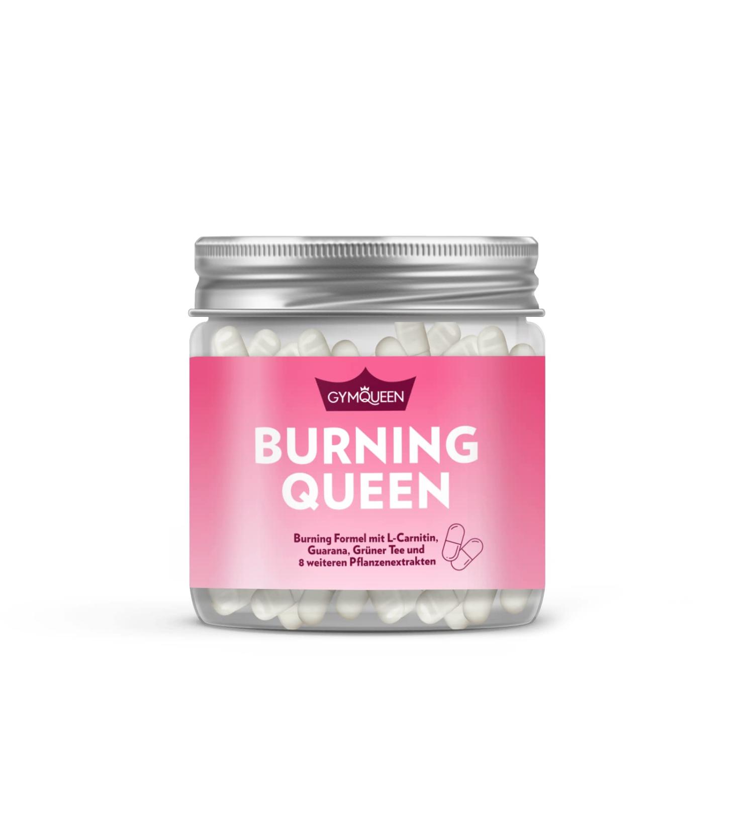 Gymqueen Burning Queen - 60 Capsules for Energy Boost | Contains Garcinia Cambogia Guarana Green Coffee Extract & Amino Acids - International Shipping - Buy Online on GoSupps.com