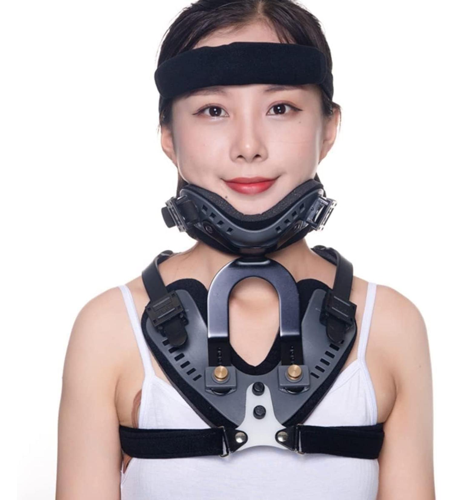 Adjustable Cervical Spine Neck Protection Device - JLASDR Traction Support for Fracture & Dislocation - International Shipping Available - Buy Online on GoSupps.com
