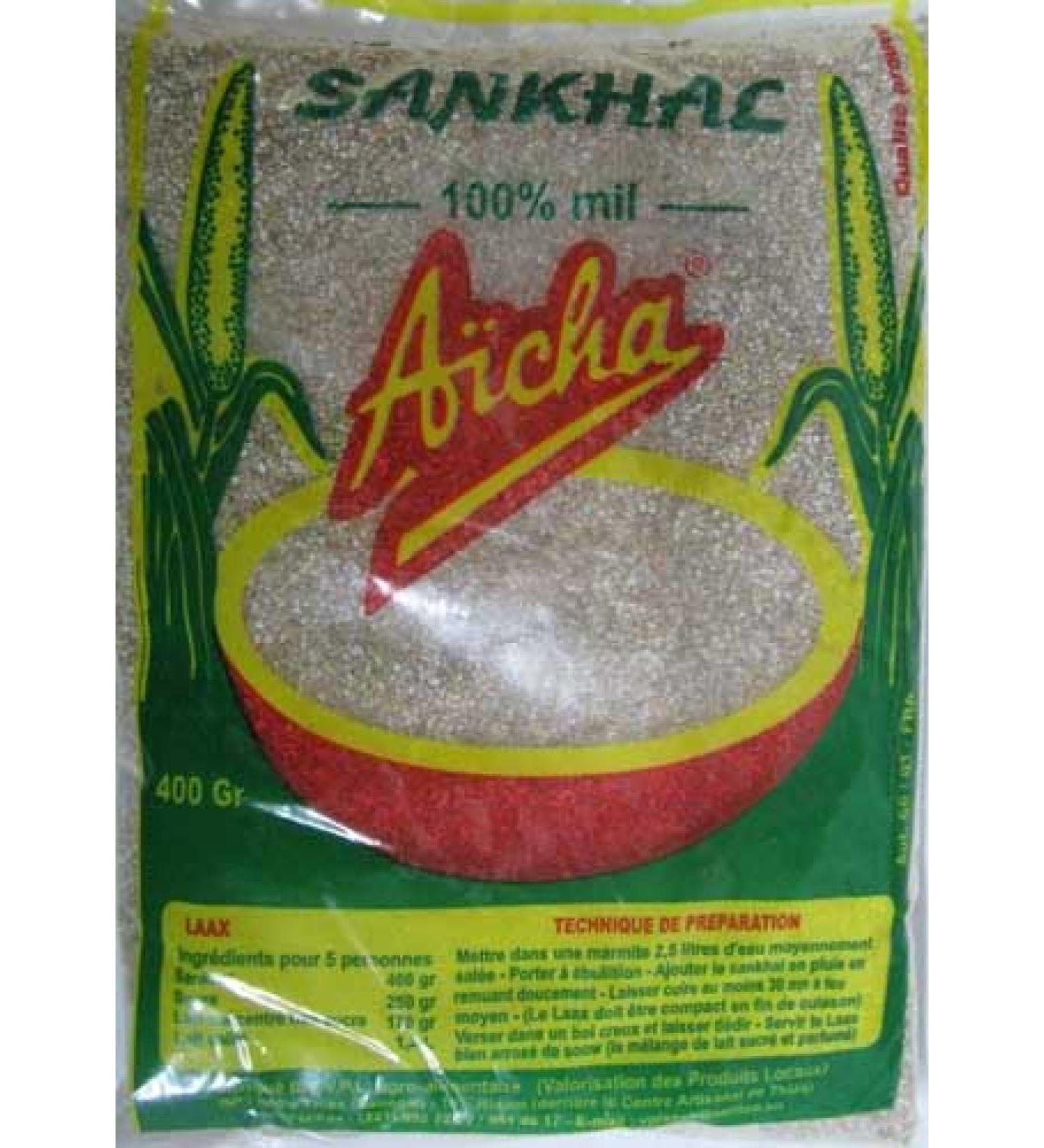 Sankhal African cracked Millet Grains Foxtail broken Millet 400g For Sweet Or Savory Porridge Non-GMO