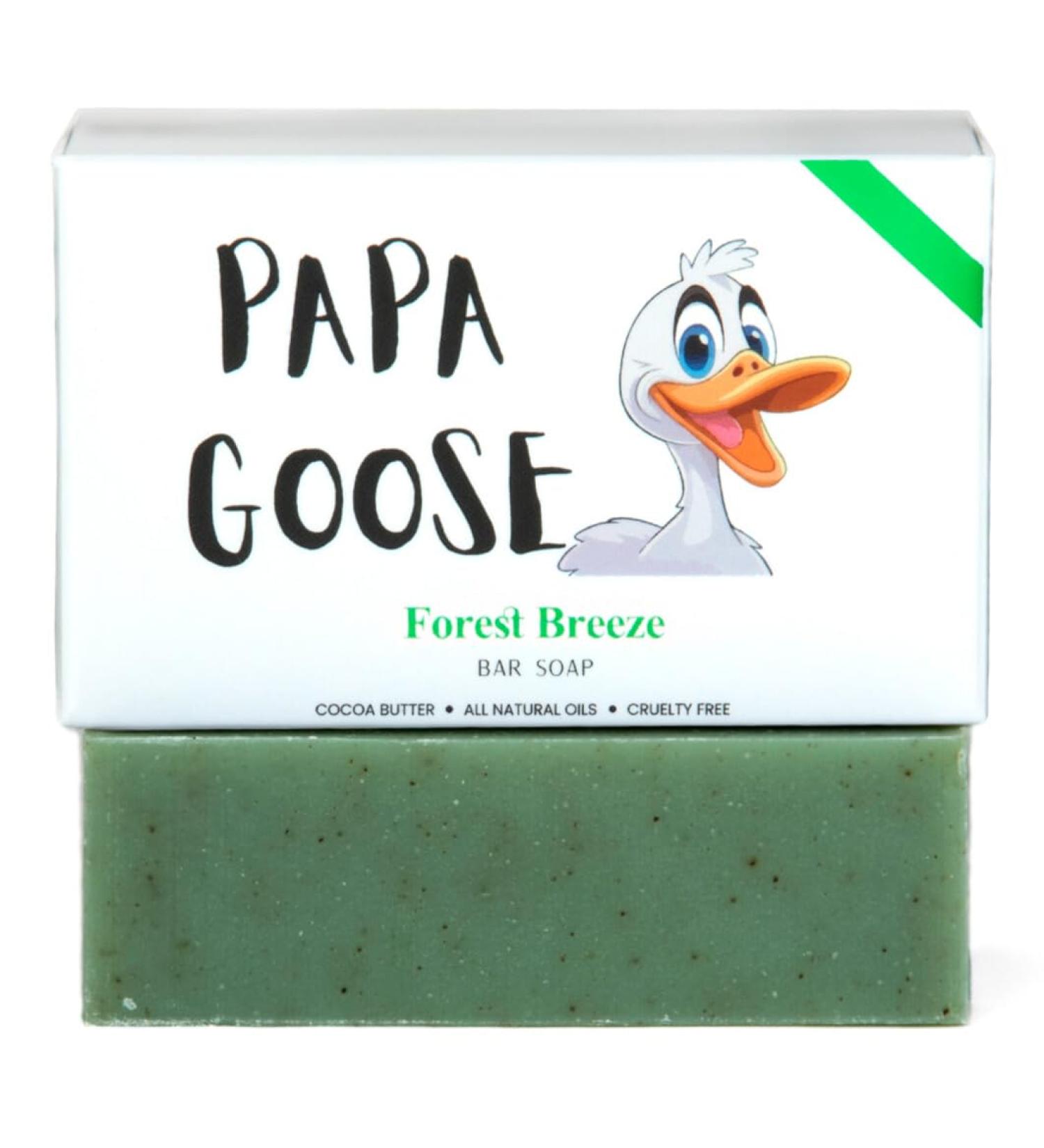Buy Papa Goose Natural Cocoa Butter Bar Soap - Rosemary Thyme & Clove Buds (Forest Breeze) for Luxurious Skin Care | International Shipping Available - Buy Online on GoSupps.com