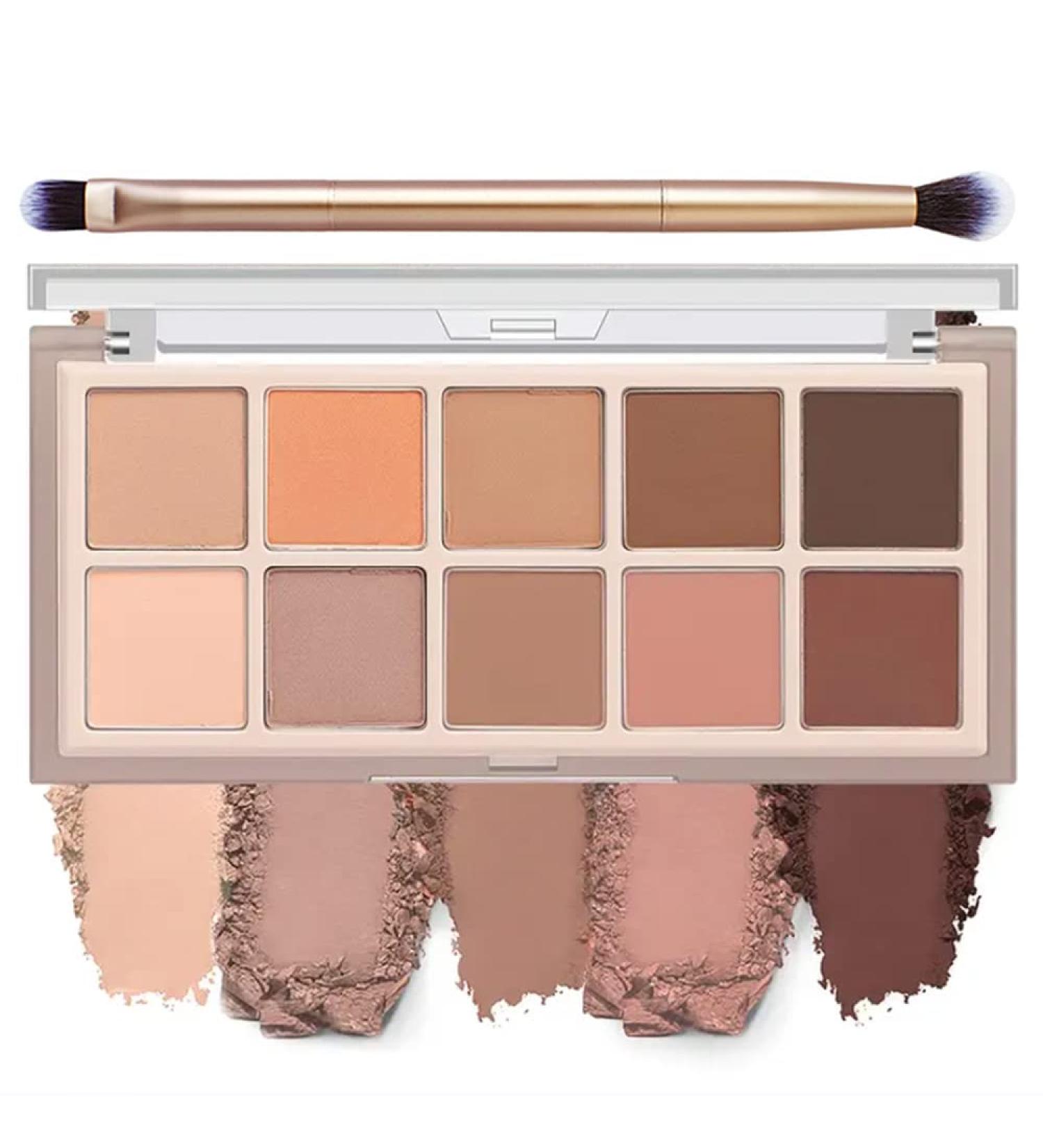 BestLand Matte Nudes Eye Shadow Palette - Mocha Brown - Long-Lasting Pigmented Eyeshadow for Smoky, Natural, and Bold Looks - Buy Online on GoSupps.com