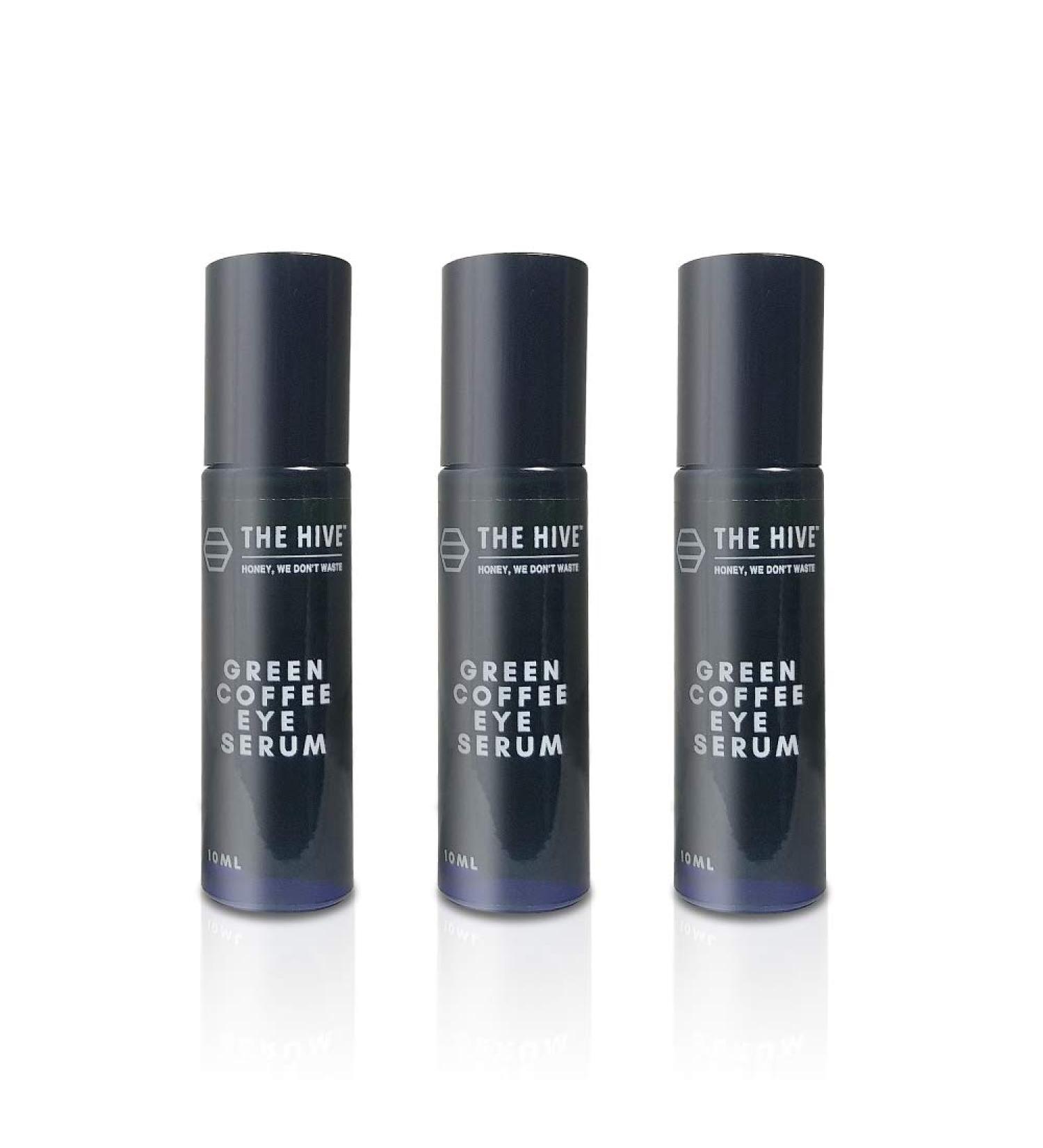 3x Caffeine Eye Serum by The Hive - Natural Anti-Aging Solution to Reduce Puffiness & Brighten Eyes | 10ml - Buy Online on GoSupps.com