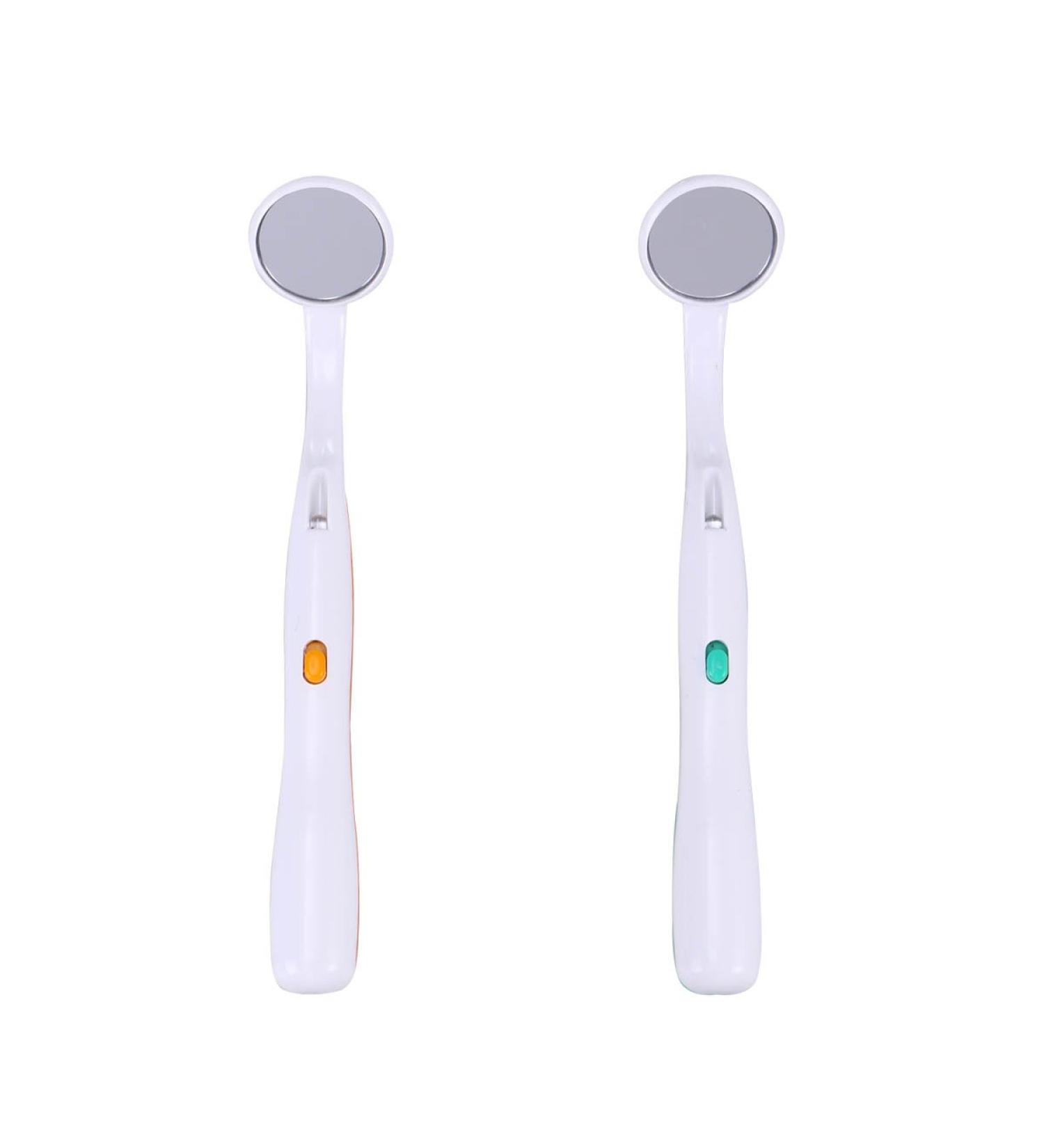 Buy Healifty 2pcs Dental Mirror with Light - Green & Orange Tooth Inspection Tools for Optimal Oral Care - International Shipping Available - Buy Online on GoSupps.com