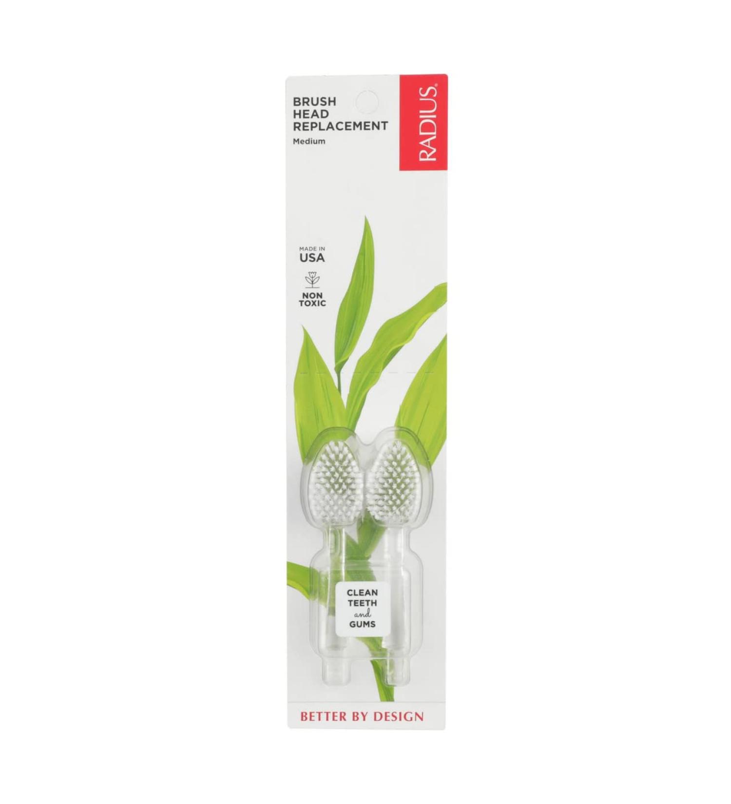 Radius Intelligent Source Toothbrush with 2 Replacement Heads - Medium - Case of 6