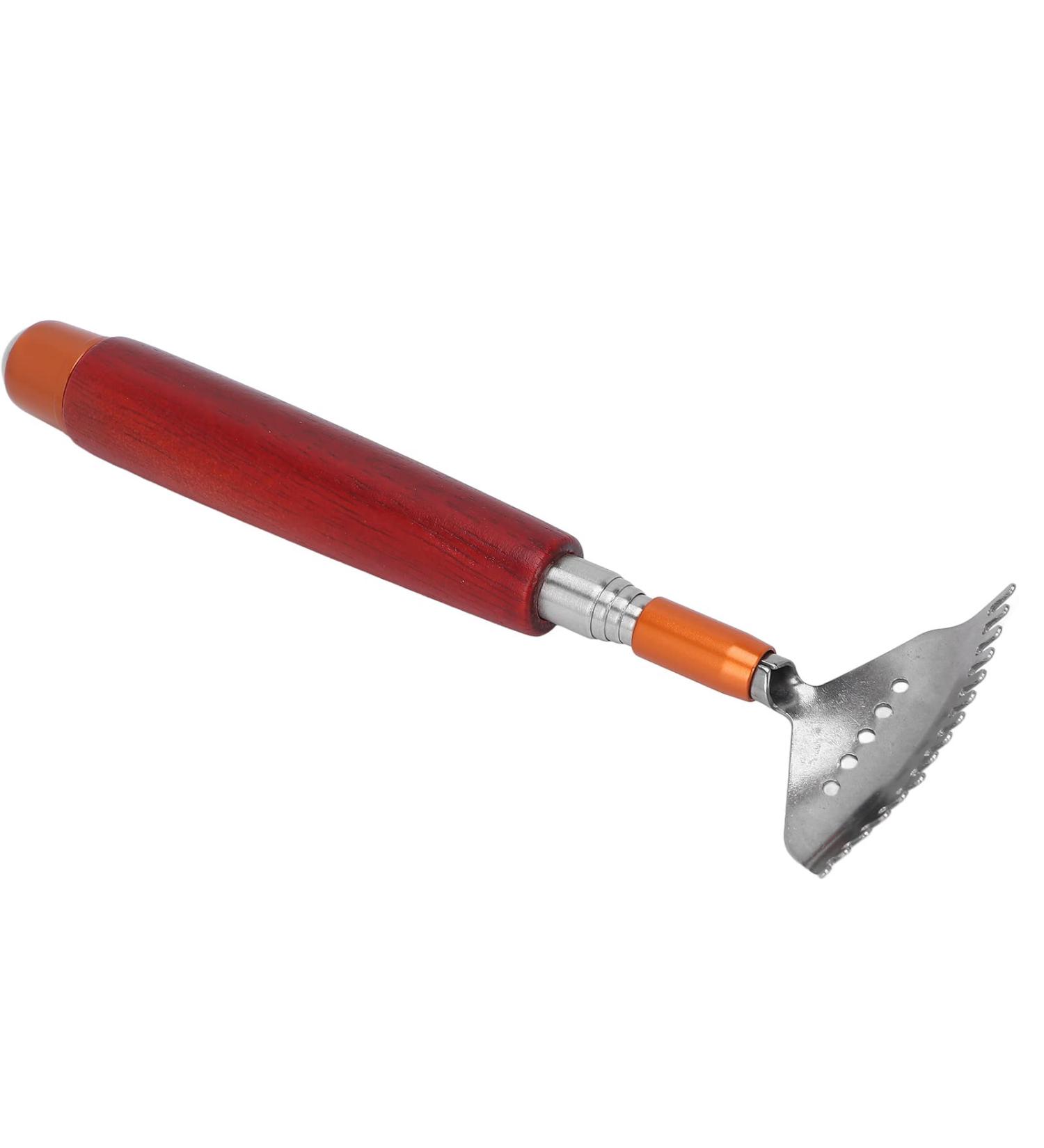 Verdant Touch Telescopic Back Scratcher - Stainless Steel Claw & Pearl Massager for Ultimate Relief | Shop Internationally - Buy Online on GoSupps.com