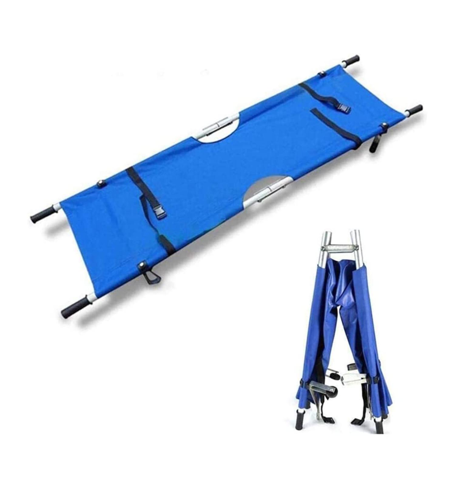 Portable Emergency Rescue Stretcher-Folding with Wheels Aluminum Alloy Emergency Rescue Stair Stretcher-for Hospital Sports Venues Soft Stretcher Camouflage (Blue) - Buy Online on GoSupps.com