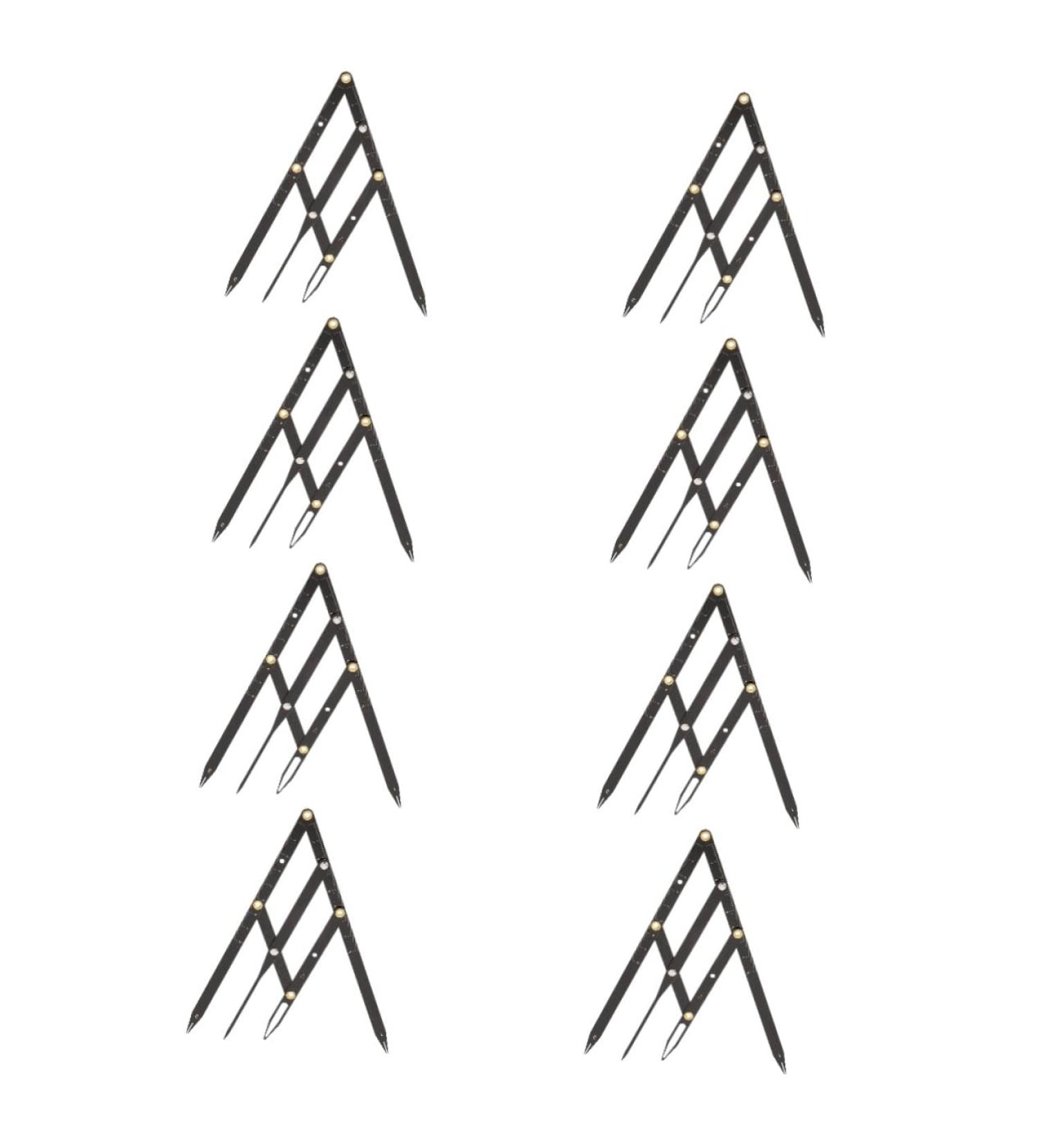 NOLITOY 8 Pcs Second Generation Scale Eyebrow Template Gold Ratio Eyebrow Measuring Ruler Stainless Steel 25x5x0.6cmx8pcs Blackx8pcs - Buy Online on GoSupps.com