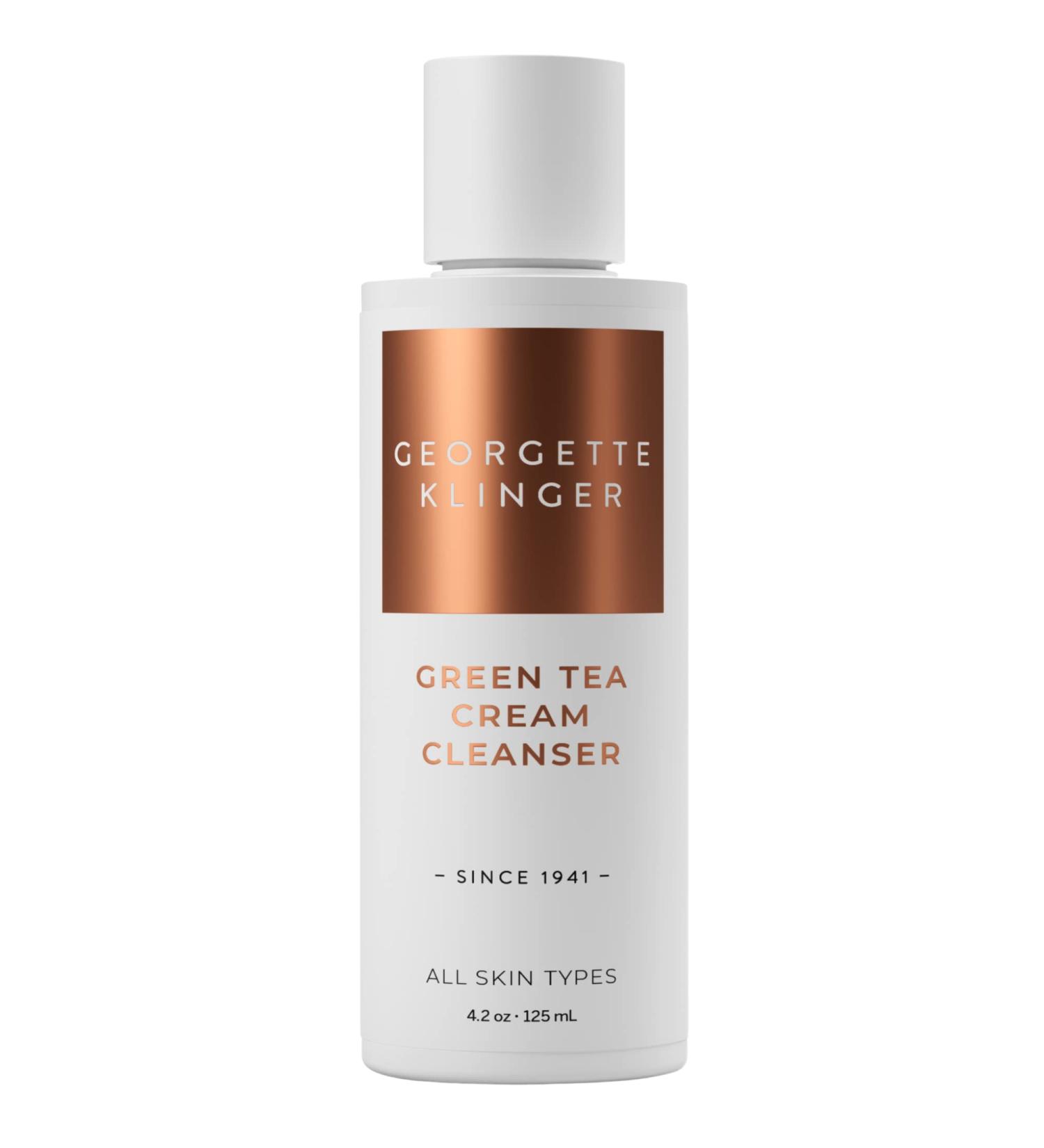 Georgette Klinger Green Tea Cream Cleanser - Hydrating Lightweight with Jasmine Prickly Pear Olive Avocado Maintains Moisture Nourishes and Soothes Dry Skin with Antioxidant Protection - 4.2 oz 4.2 Ounce (Pack of 1) - Buy Online on GoSupps.com