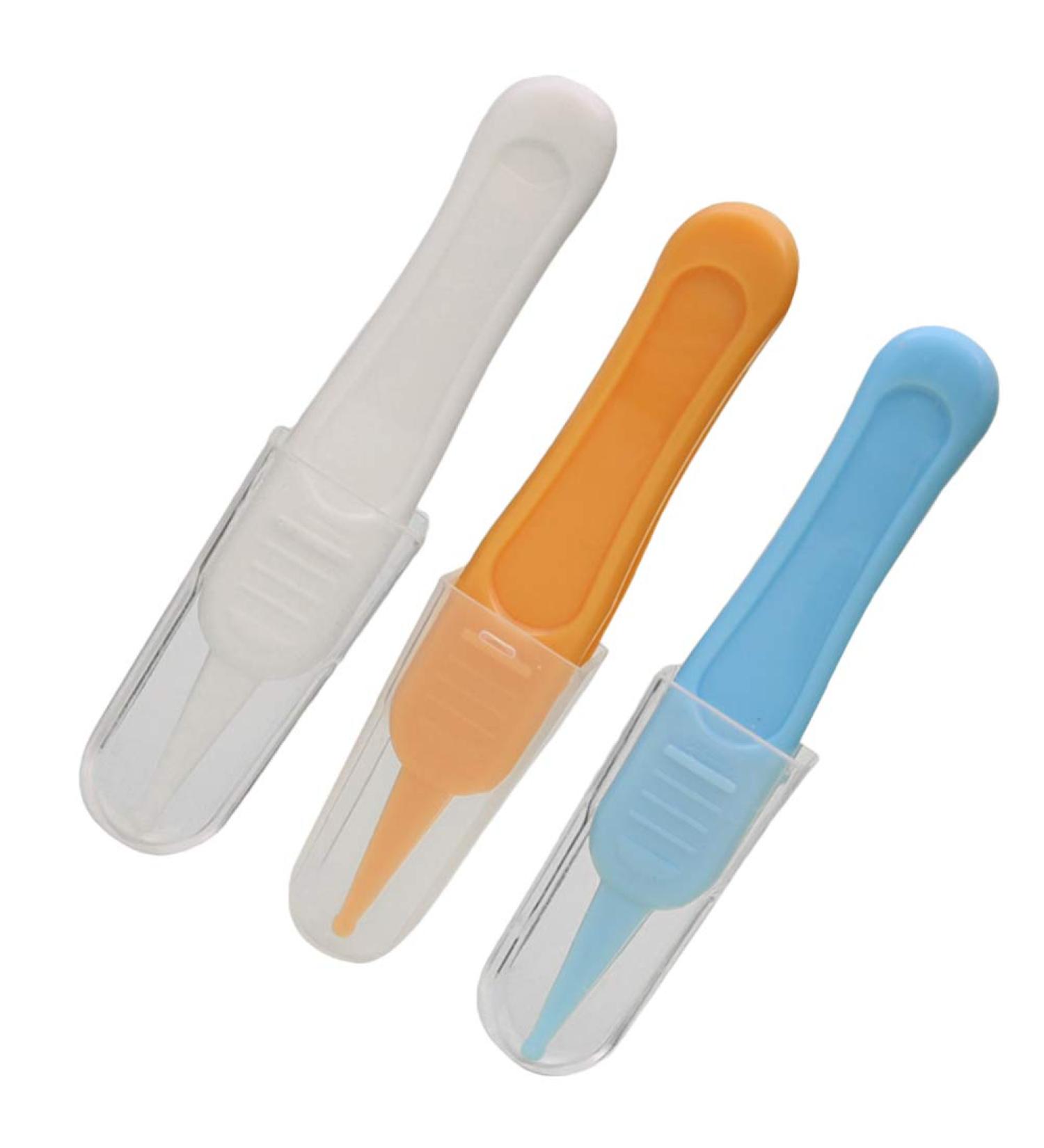 HEALIFTY 3Pcs Nose Cleaning Tweezer Plastic Baby Nose Tweezer Clips for Children - Buy Online on GoSupps.com
