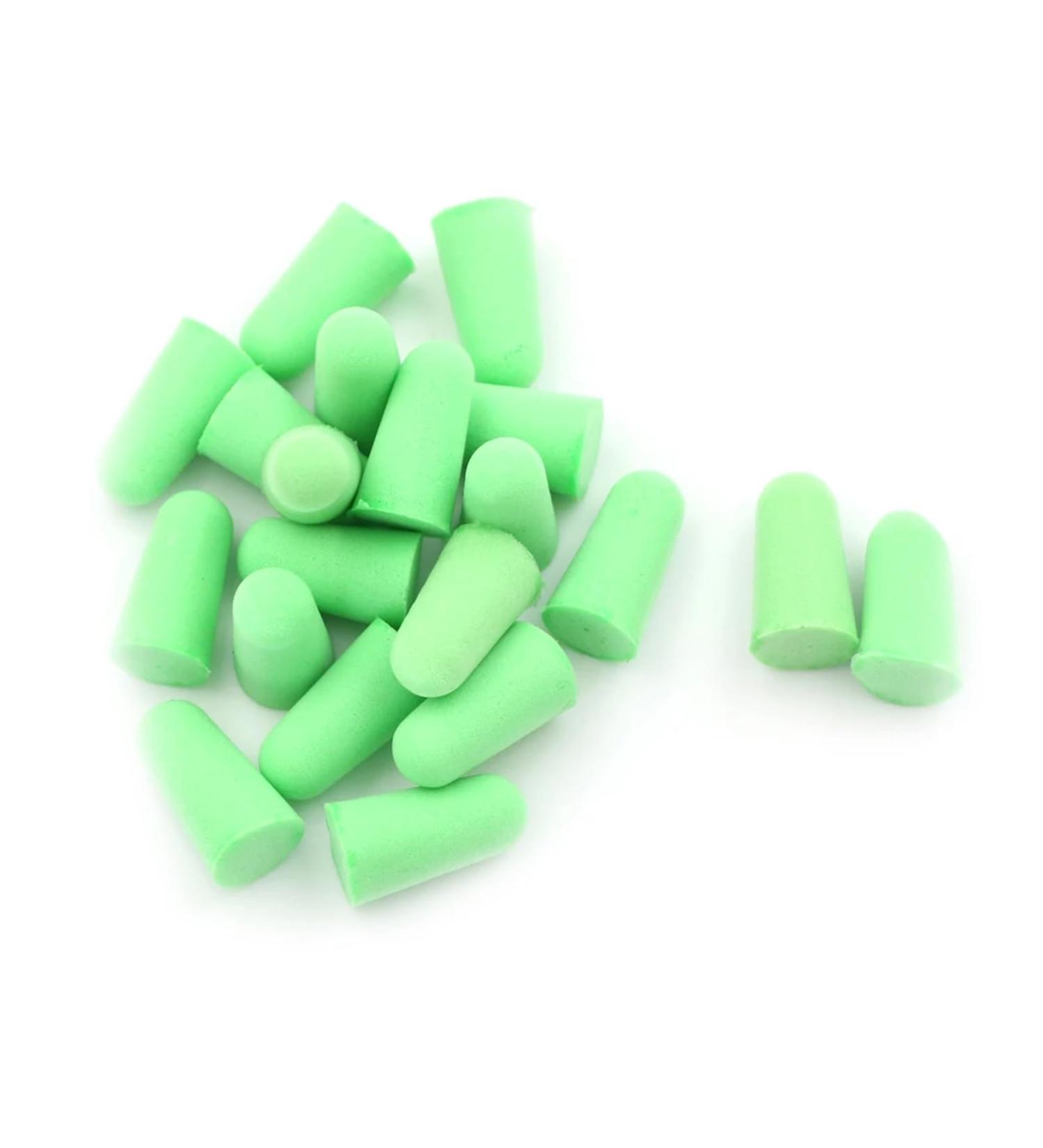 10 Pairs Foam Soft Corded Ear Plugs for Sleep & Swimming - Norope Noise Reduction Earmuffs (Green - Buy Online on GoSupps.com