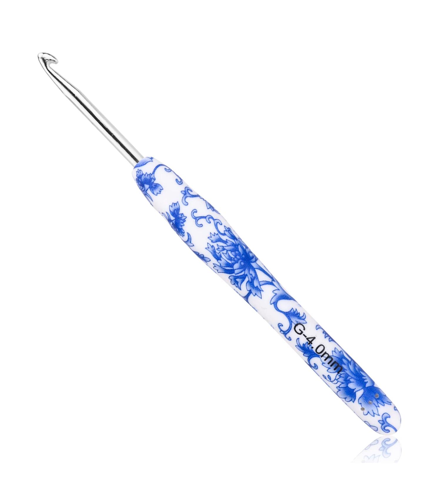 BCMRUN 4mm(G) Crochet Hook with Ergonomic Handle - Soft Rubber Grip Knitting Needles for Arthritic Hands - Ideal for Beginners - Buy Online on GoSupps.com