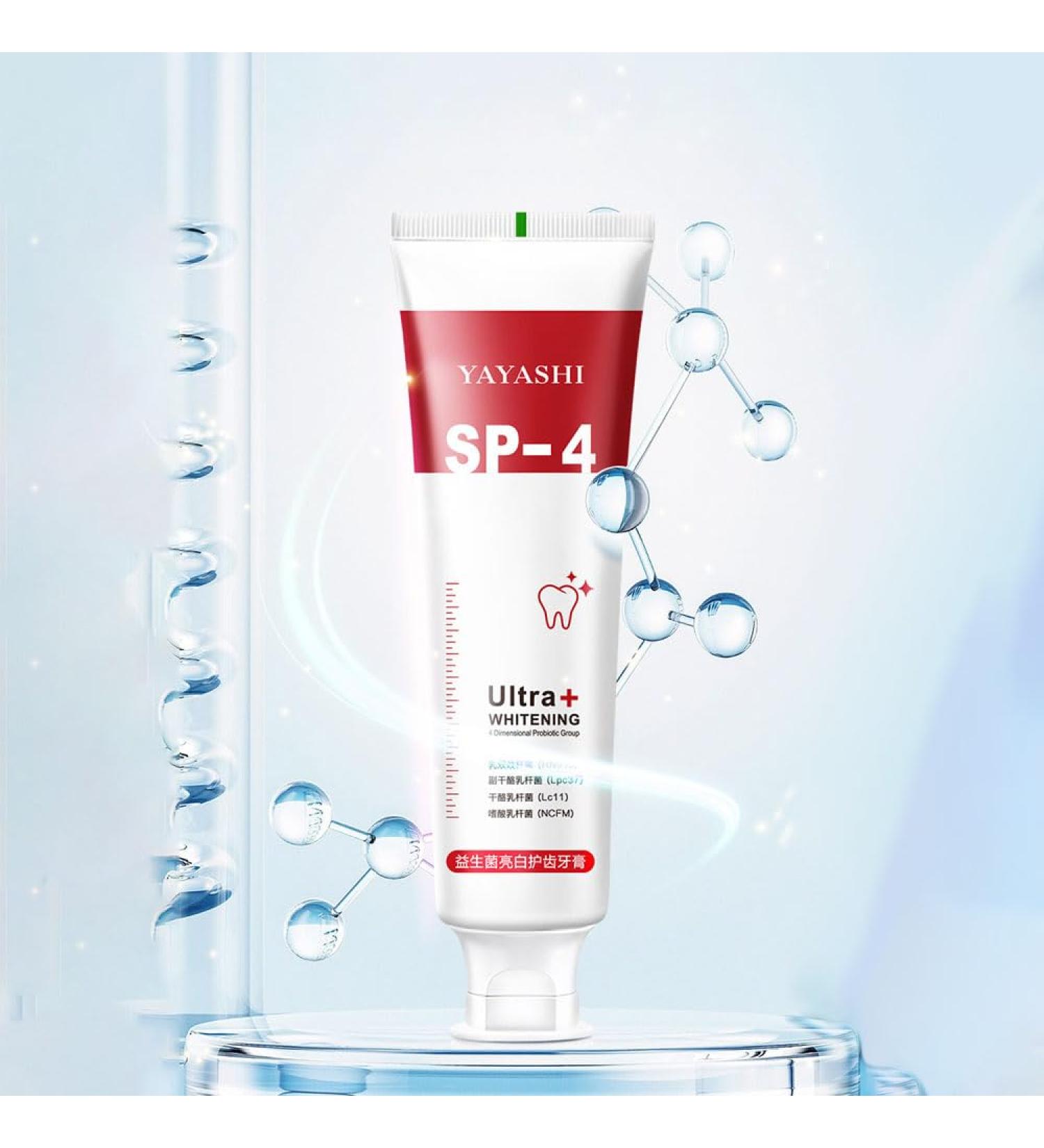 Yayashi Sp-4 Toothpaste Yayashi Sp-4 Probiotic Whitening Toothpaste Yiliku SP-4 Brightening Toothpaste Fresh Breath Toothpaste (2pcs Whitening) - Buy Online on GoSupps.com
