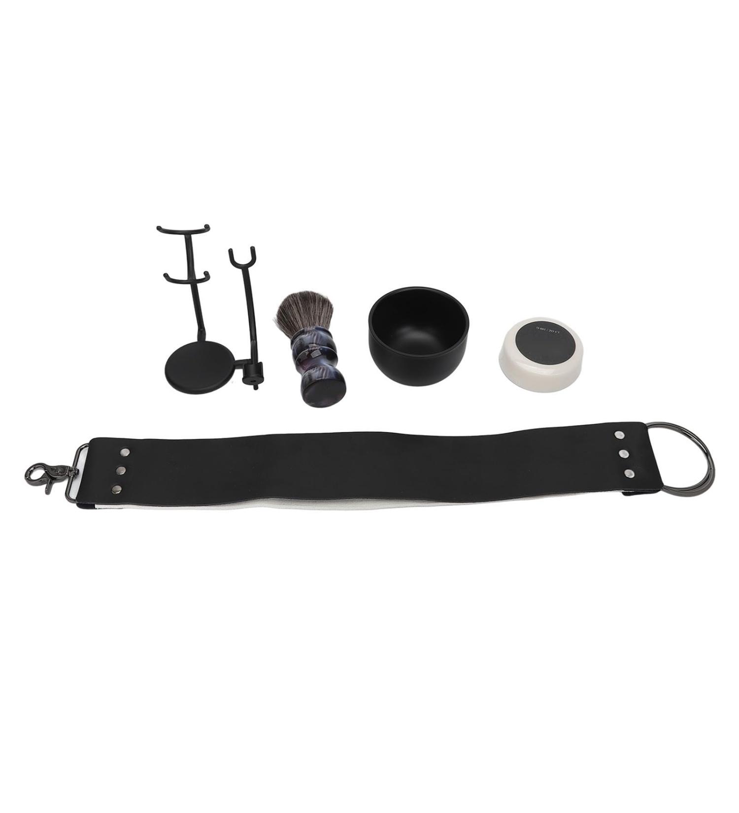 BROLEO Men's Cutting Tool Beard Grooming Kit - Stylish Holder Foam Bowl & Sharpening Cloth for Home Grooming - Buy Online on GoSupps.com