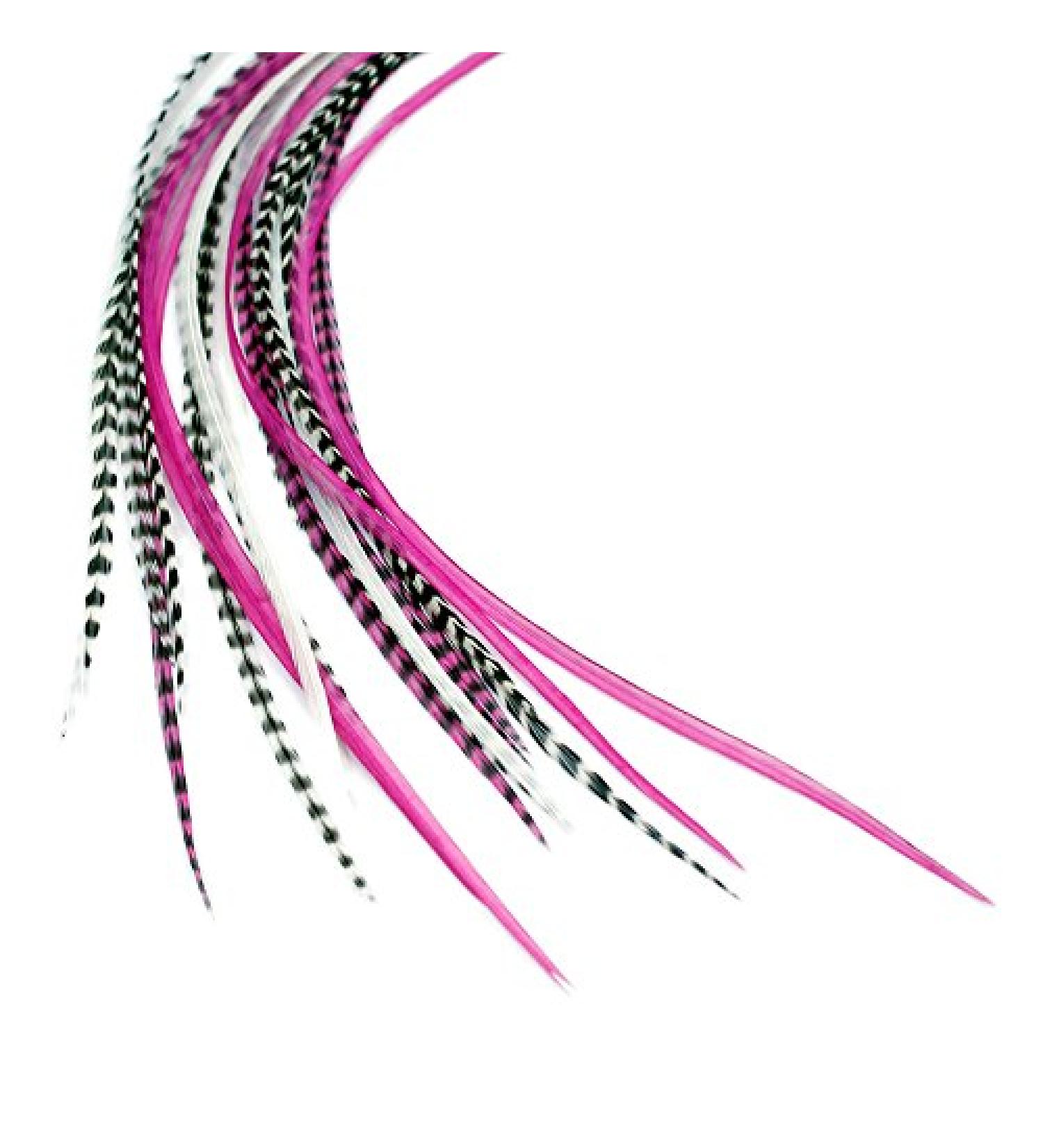 Princess Real Feather Hair Extensions - 5 Feathers - Buy Online on GoSupps.com