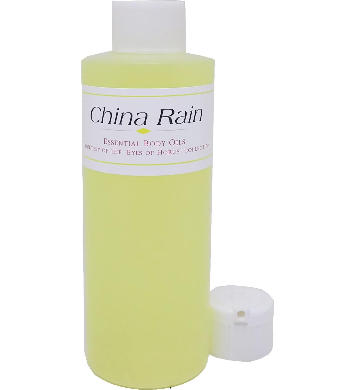 China Rain Scented Body Oil Fragrance Flip Cap - Yellow - 4 oz. - ID#30277 4 Fl Oz (Pack of 1)