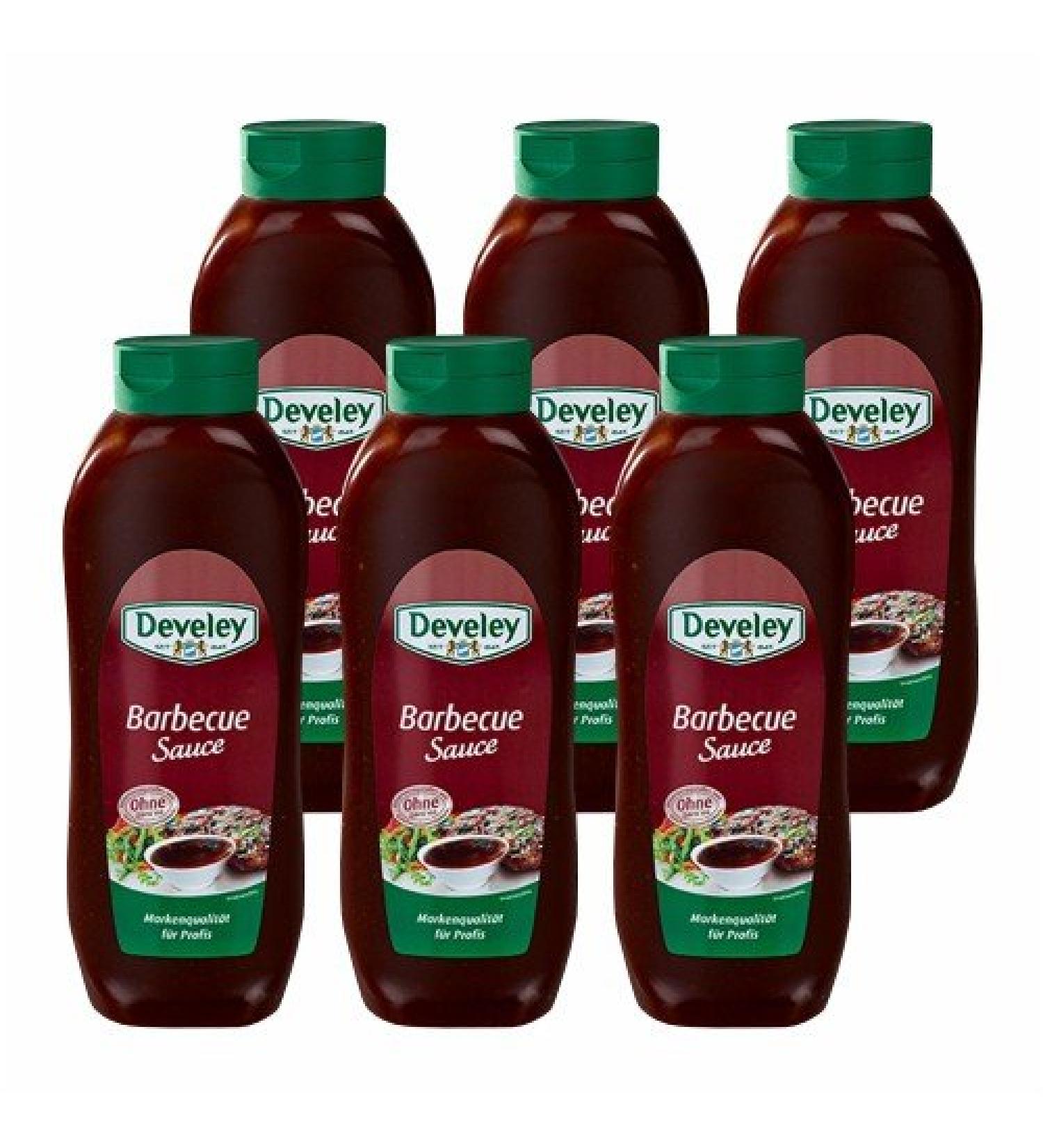 Develey Develey 6-pack of barbecue sauce bottles 875 ml
