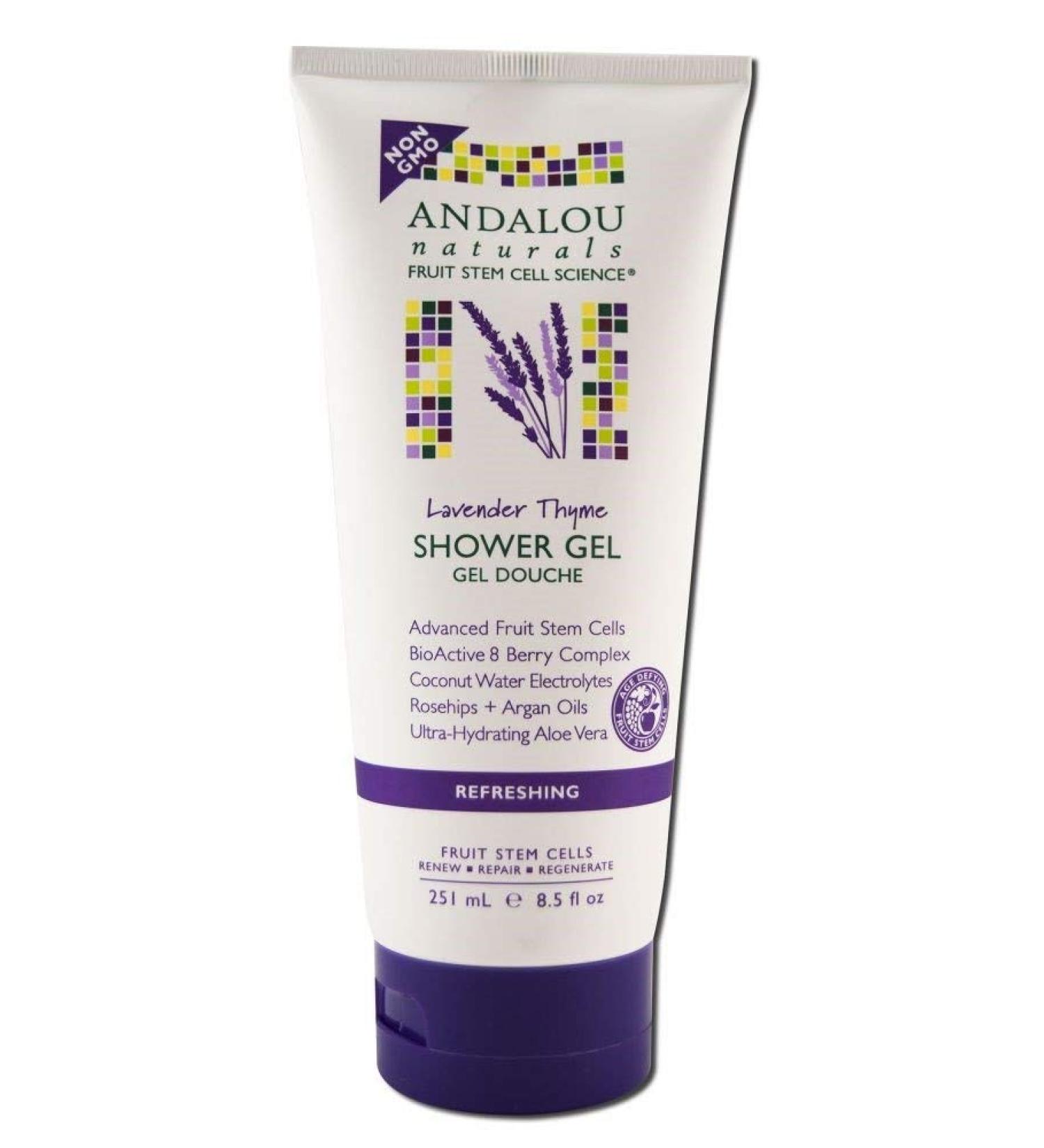 Andalou Naturals Lavender Thyme Shower Gel Pack of 2