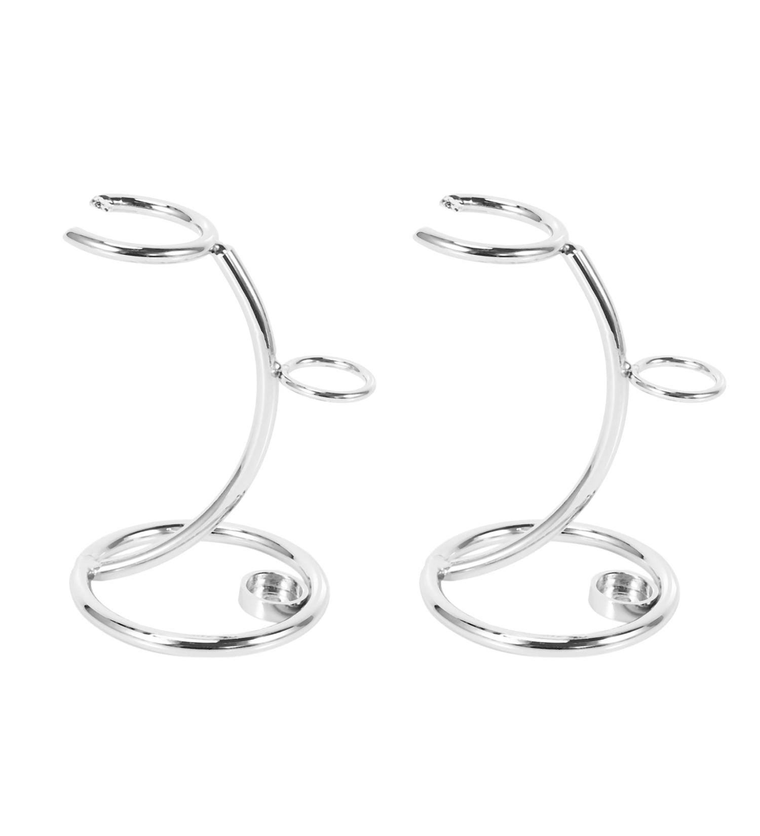 Fegtrty 2X Universal Shaving Brush Stand - Metal Shaving Kit Organizer for Men | Simple and Durable Shaving Brush Holder - International Shipping Available - Buy Online on GoSupps.com