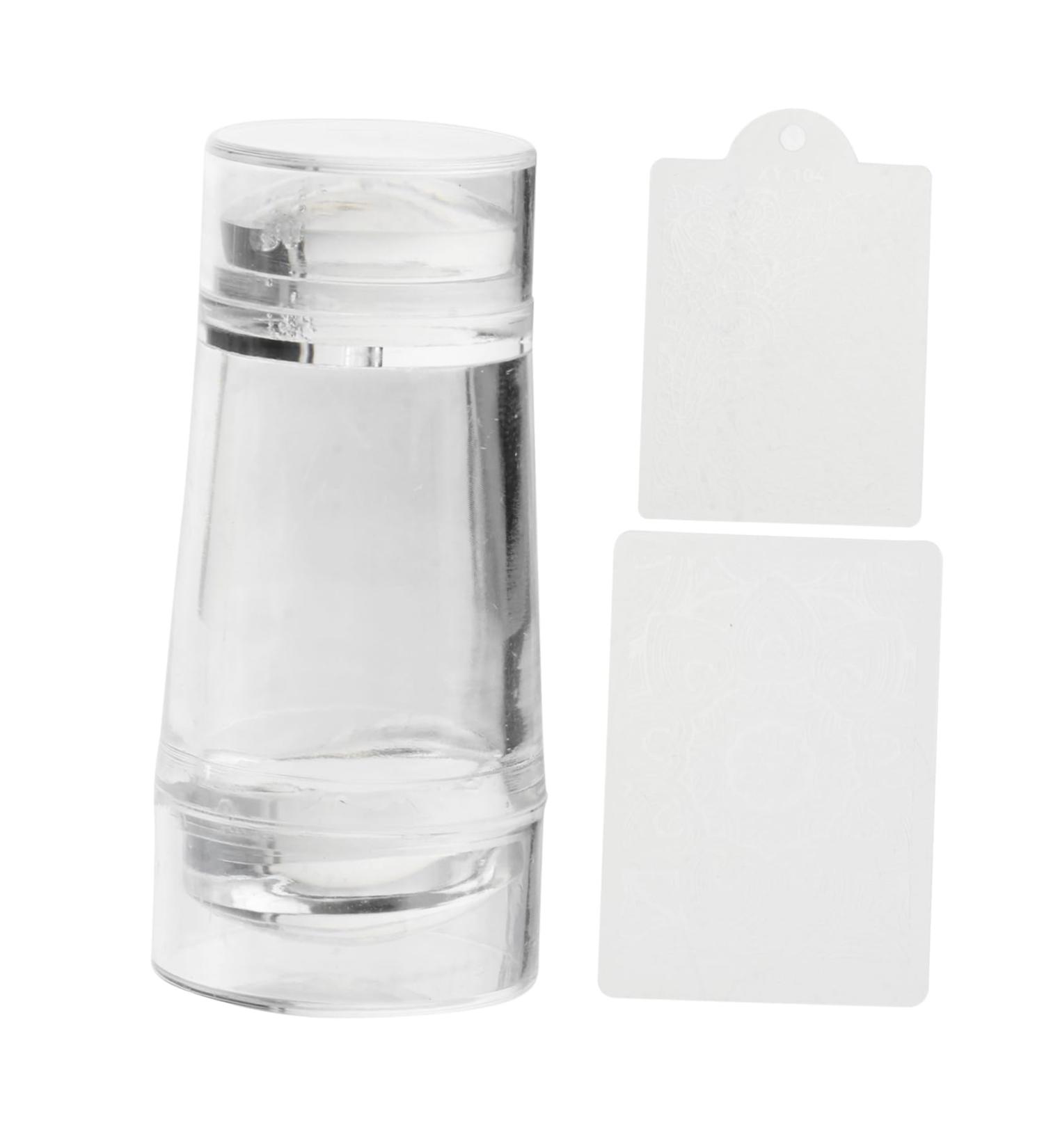 FRCOLOR 1pc clear nail stamper and scraper Nail Polish Transfer jelly stamper for nails art jelly nail stamper nail art stamper clear silicone nail stamper nail tools Die fully transparent - Buy Online on GoSupps.com