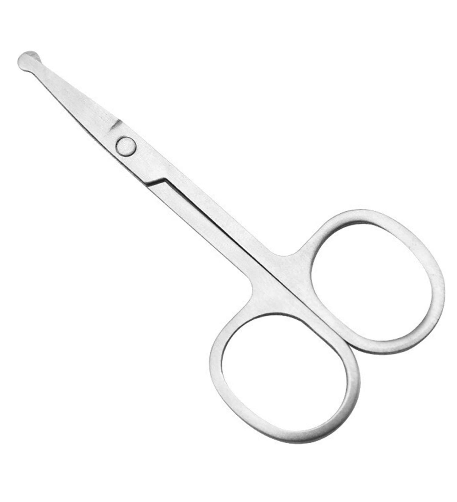 Buy OUSIKA Nose Hair Trimmer - Mini Stainless Steel Round Head Ergonomic & Portable Nose Hair Cutter in Silver for Precision Grooming - Buy Online on GoSupps.com