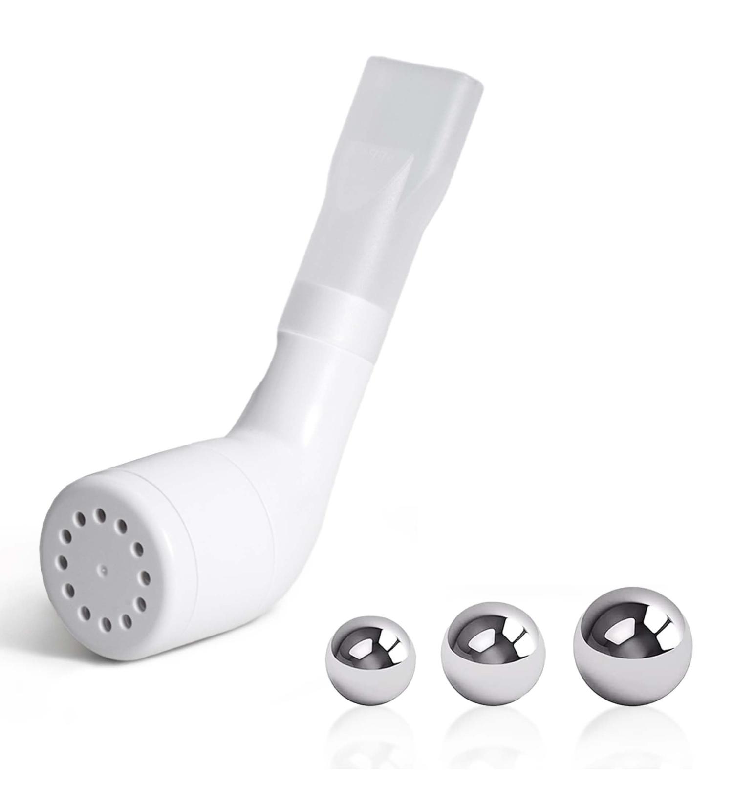 Breathing Exercise Device for Lungs | Breathing Trainer for Mucus Removal | Stainless Steel Balls - International Shipping - Buy Online on GoSupps.com