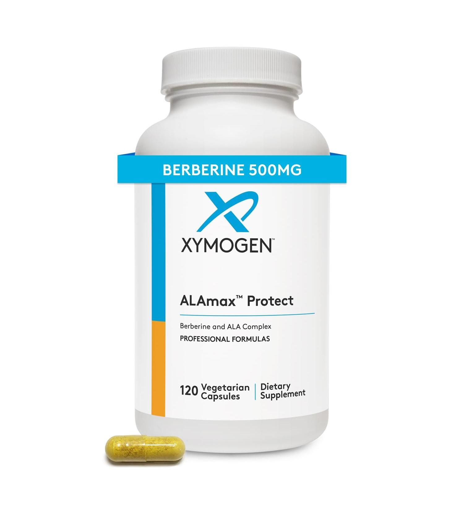 XYMOGEN ALAmax Protect - Berberine and ALA Supplement Complex - Alpha-Lipoic Acid with Berberine HCI + Biotin to Help Support Cardiometabolic Health (120 Capsules) - Buy Online on GoSupps.com