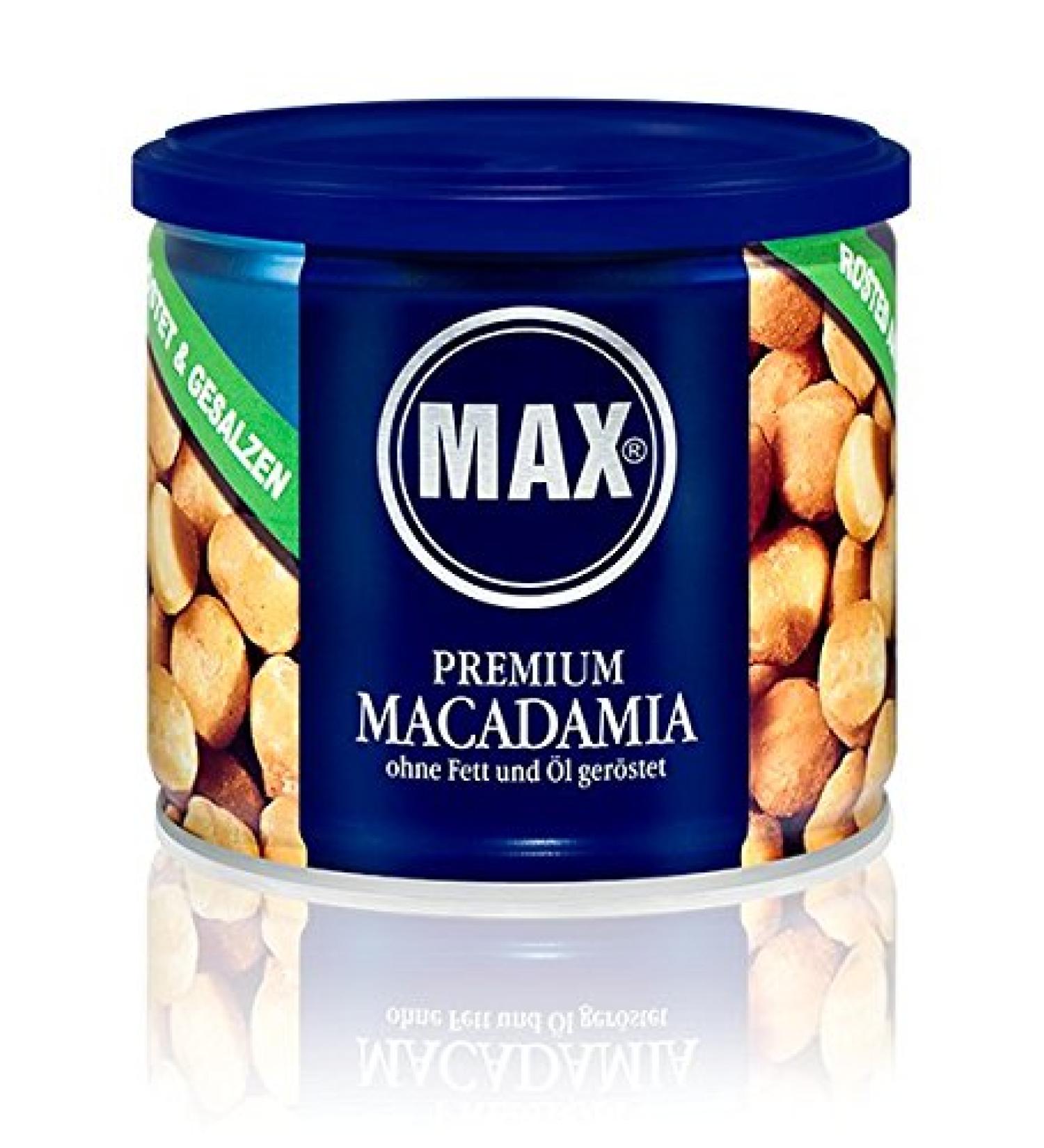 MAX PREMIUM MACADAMIA - roasted without fat and oil (box of 8)