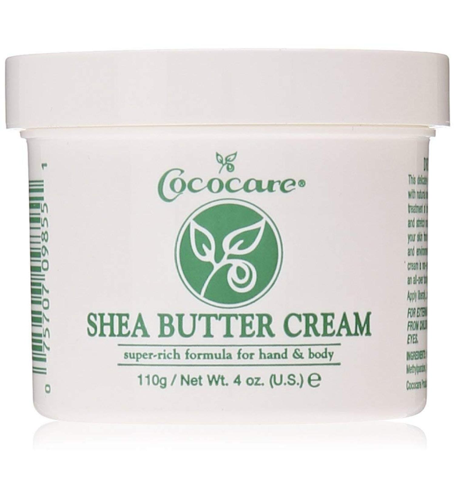 COCOCARE Shea Butter Cream for Hands and Body - 4 Ounce | Moisturizing Skin Care | International Shipping Available - Buy Online on GoSupps.com