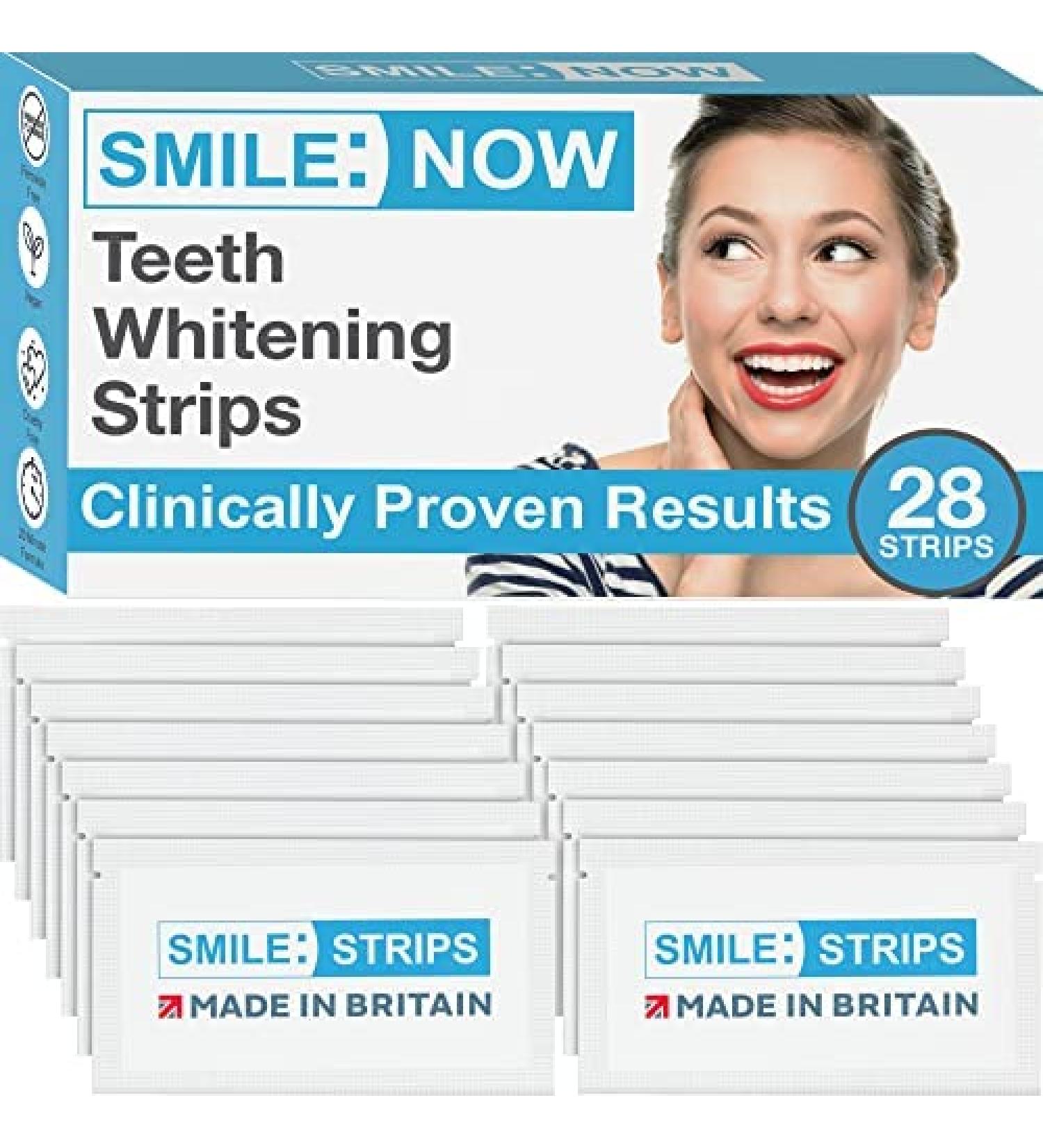 Bandes blanchissantes pour les dents - Ze ro Peroxyde Sans fluorure Blanchissent les dents Pour obtenir des teintes plus blanches pour un sourire plus blanc que jamais !