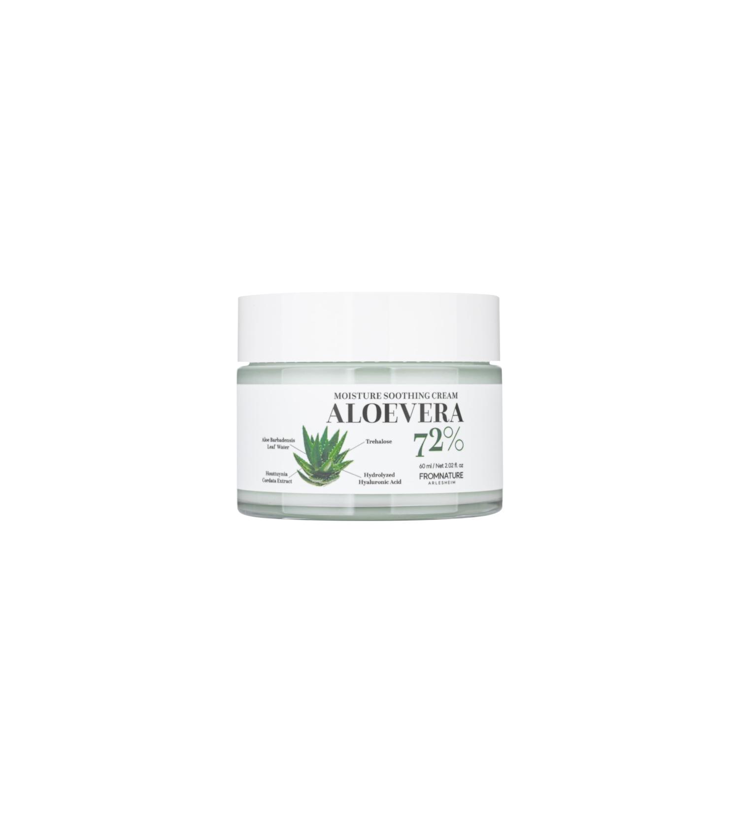 FROMNATURE ARLESHEIM Aloe Vera 73% Moisture Soothing Cream 60 ml Hydrating & Moisturizing& Calming Skin with Hyaluronic Acid - Buy Online on GoSupps.com