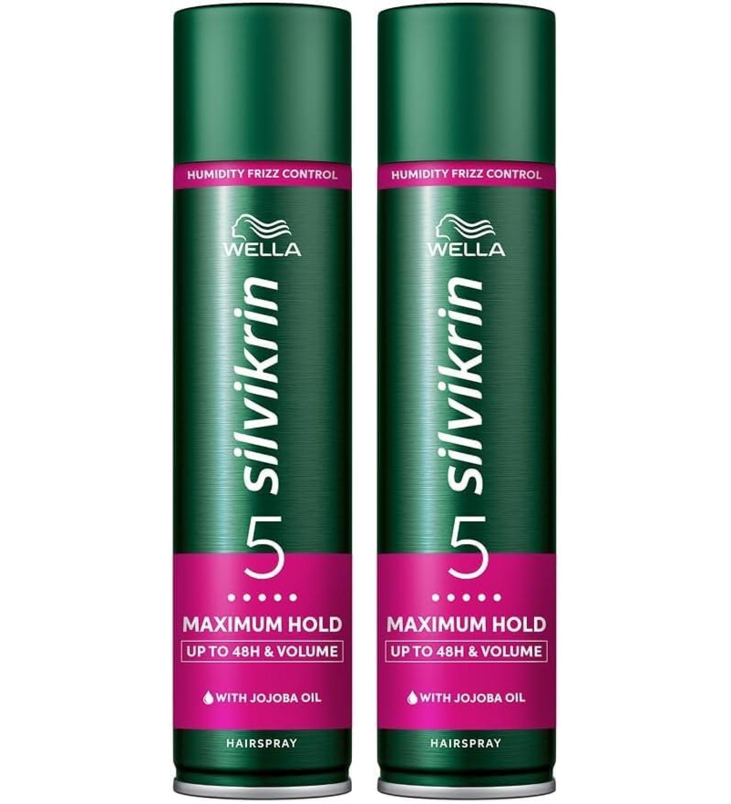 Wella Silvikrin Maximum Hold Hairspray 75ml (Pack of 2) 75 ml (Pack of 2) - Buy Online on GoSupps.com