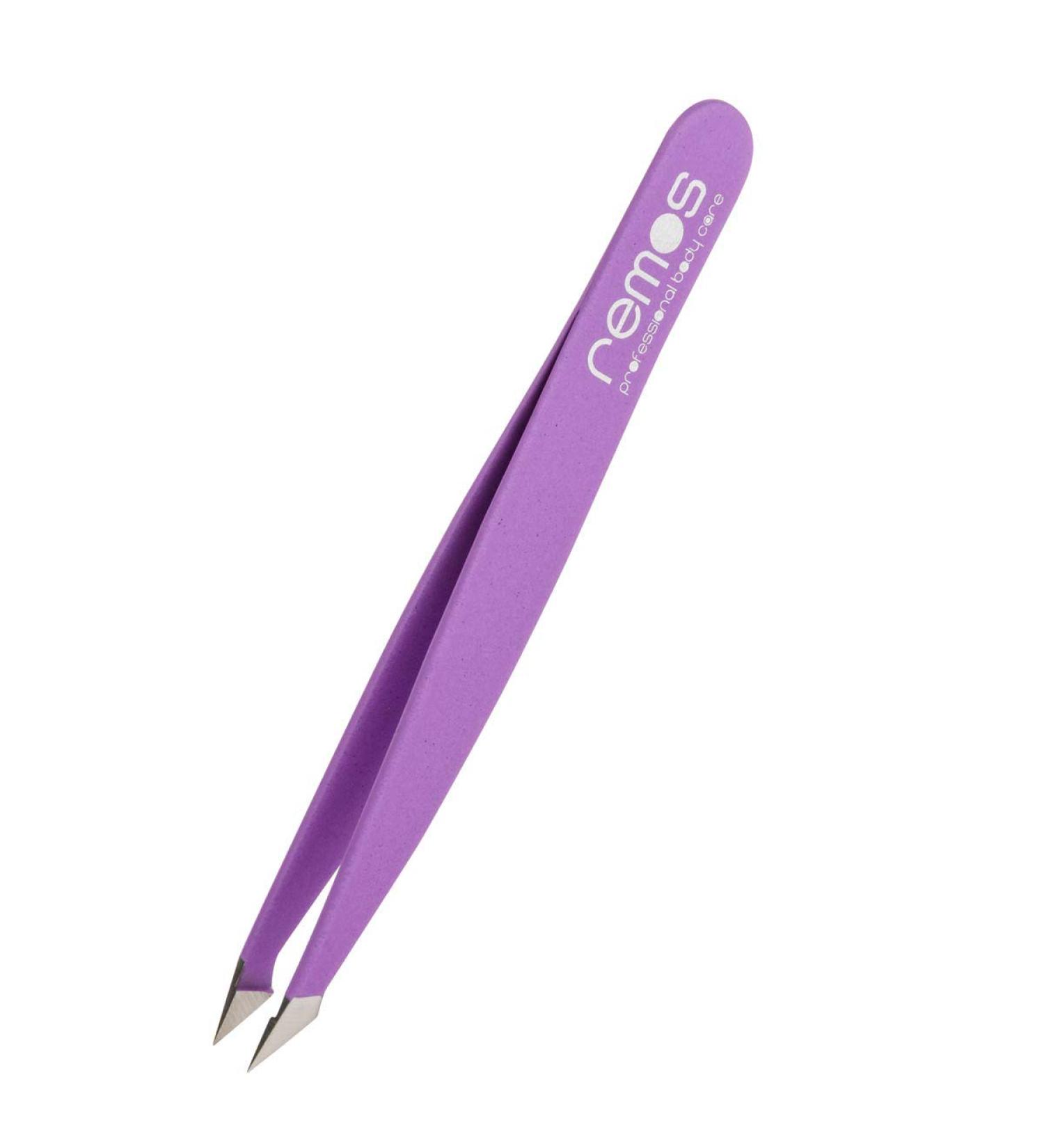 REMOS Stainless Steel Combination Tweezers 9.5cm - Purple Violet for Splinters and Hair - Buy Online on GoSupps.com