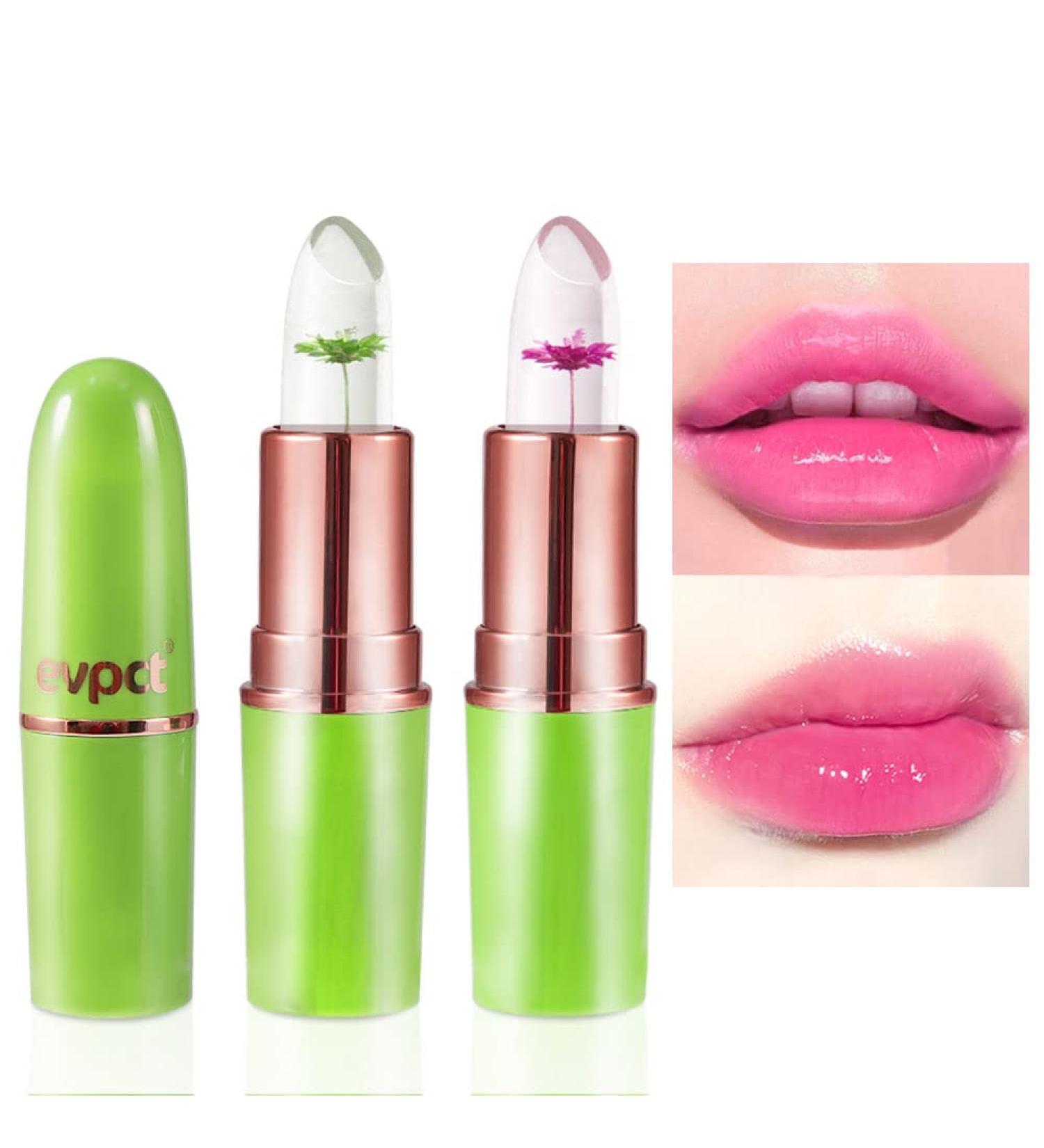 Color Changing Lipstick Set - BINGBRUSH 2Pcs Flower Lip Tint for Long Lasting Moisturized Lips - PH Mood Magic Stain Gloss Makeup for Women - Buy Online on GoSupps.com